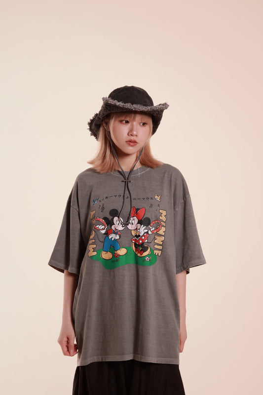 Oversized Mickey Tee (Grey)
