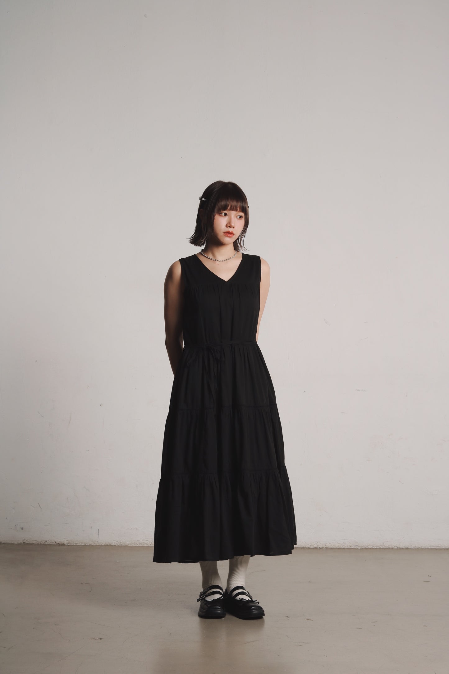 Doll Tiered Dress (Black)