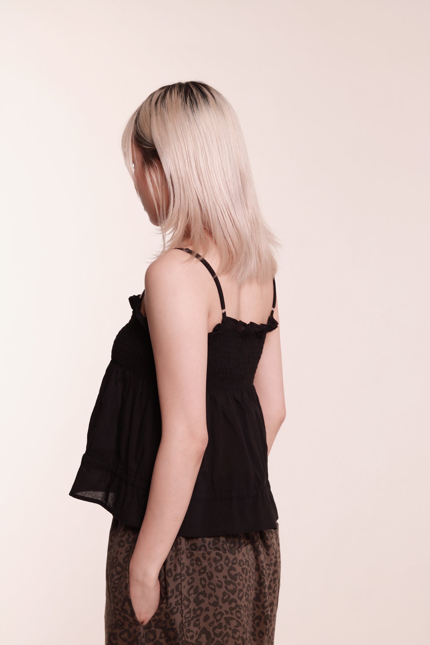 Audrey Sleeveless Top (Black)