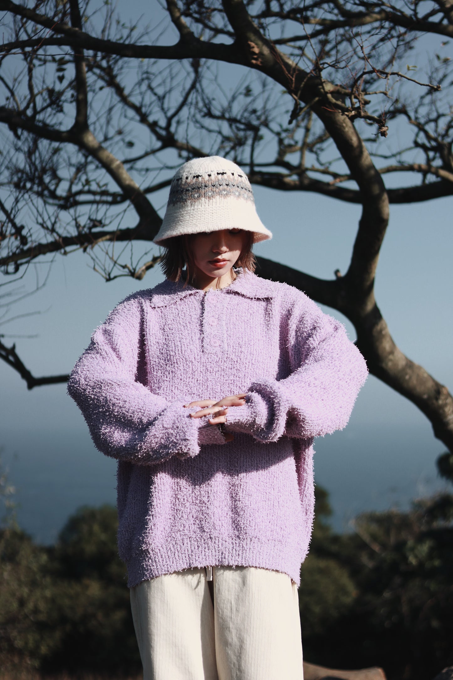 Snow Bucket Hat (Ivory)