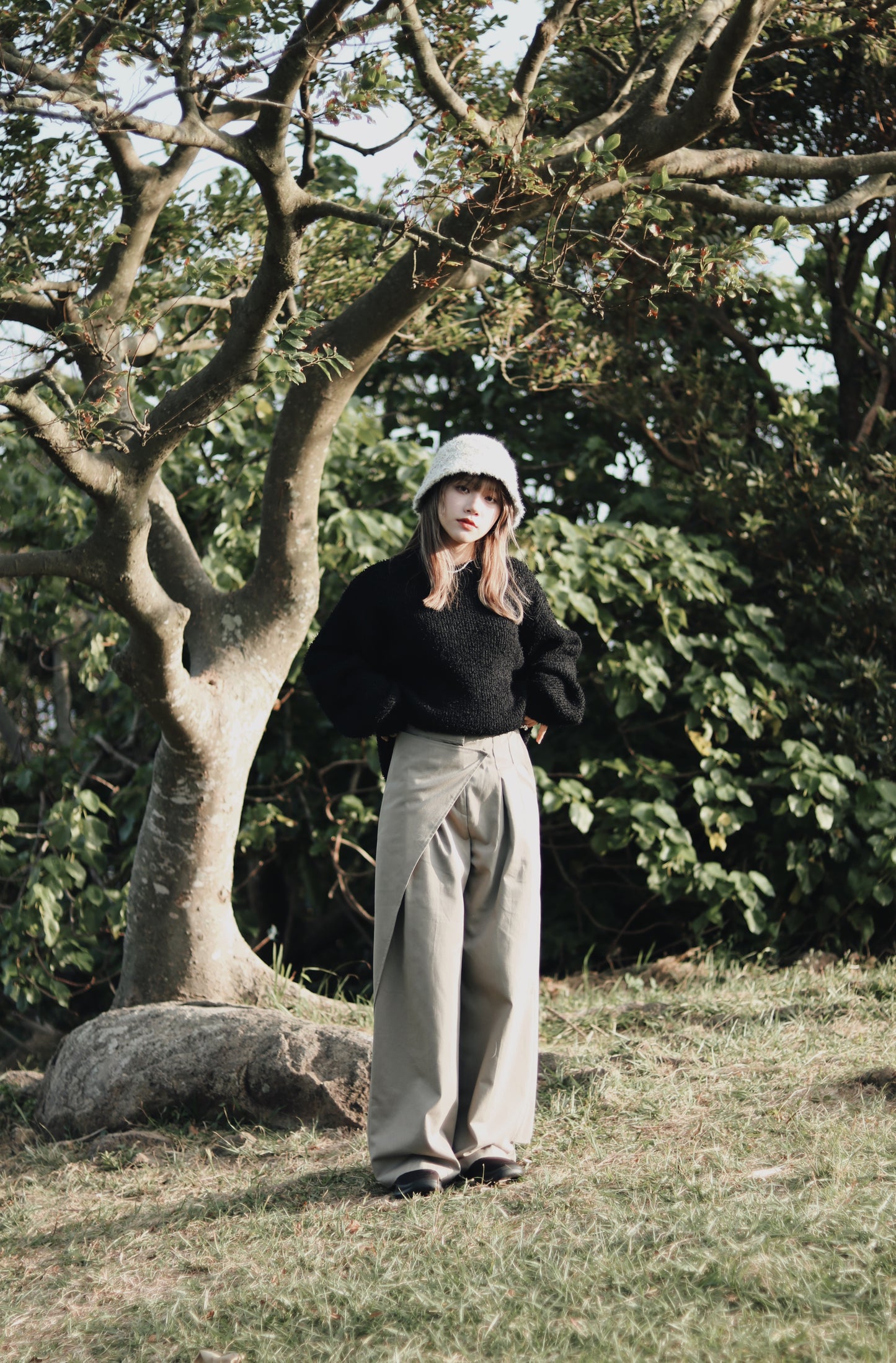 Layered Pants (Khaki)