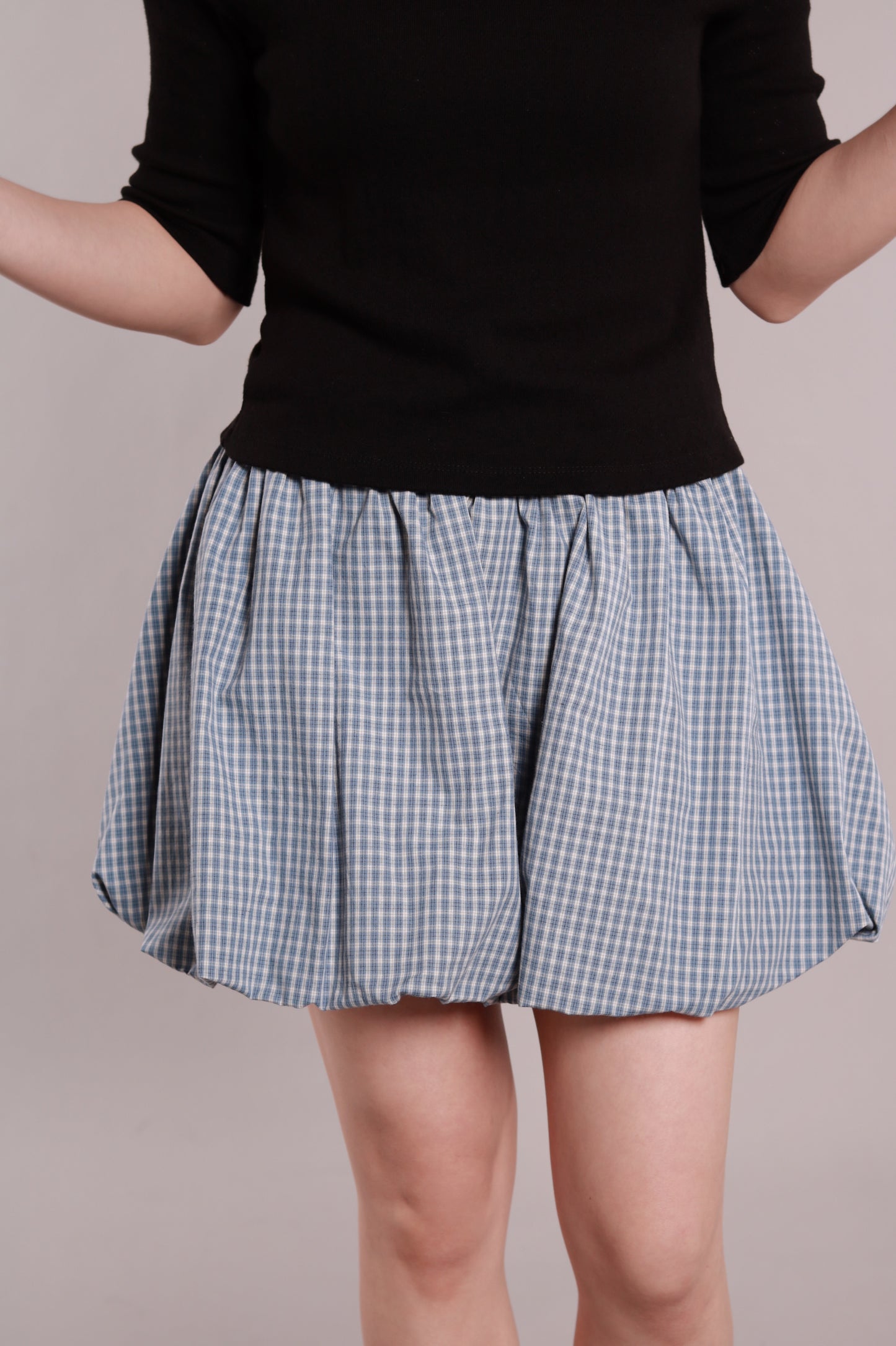 Ballon Mini Skirt (Blue)