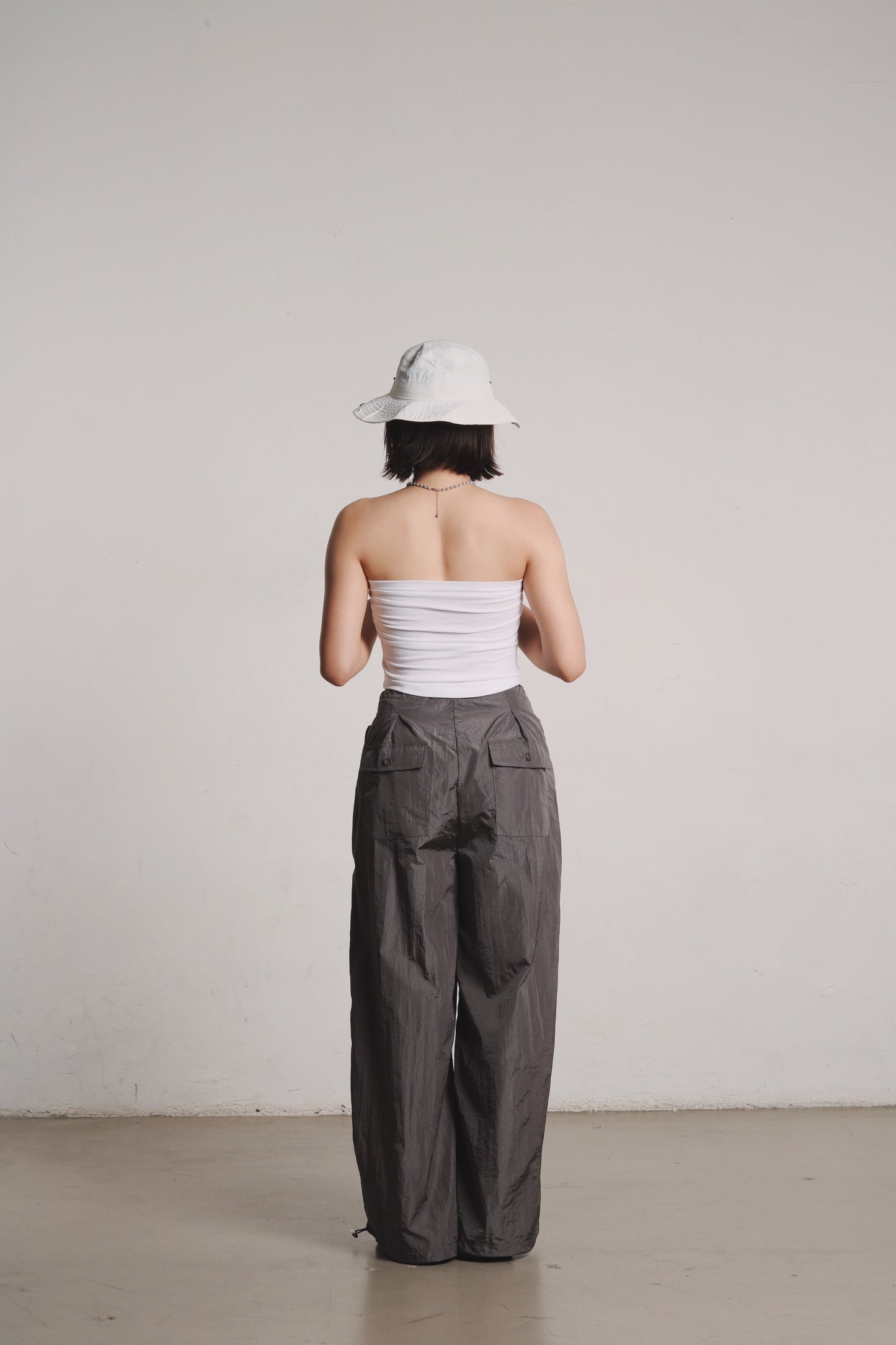 Gathered Tube Top (White)