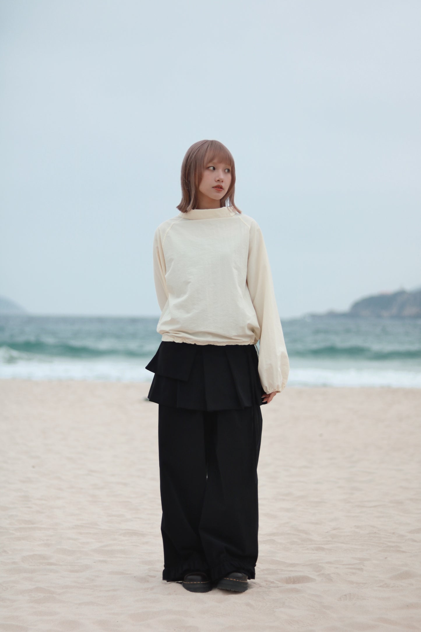 Layered Ruffle Pants (Black)