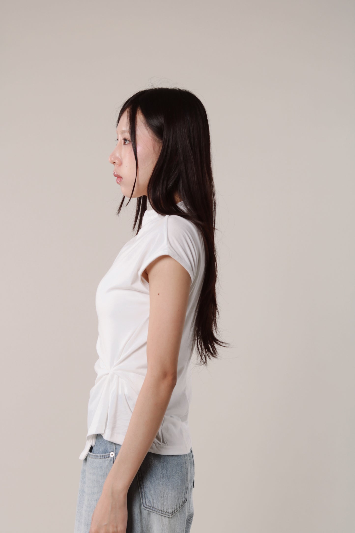 Borg Gathered Tee (Ivory)