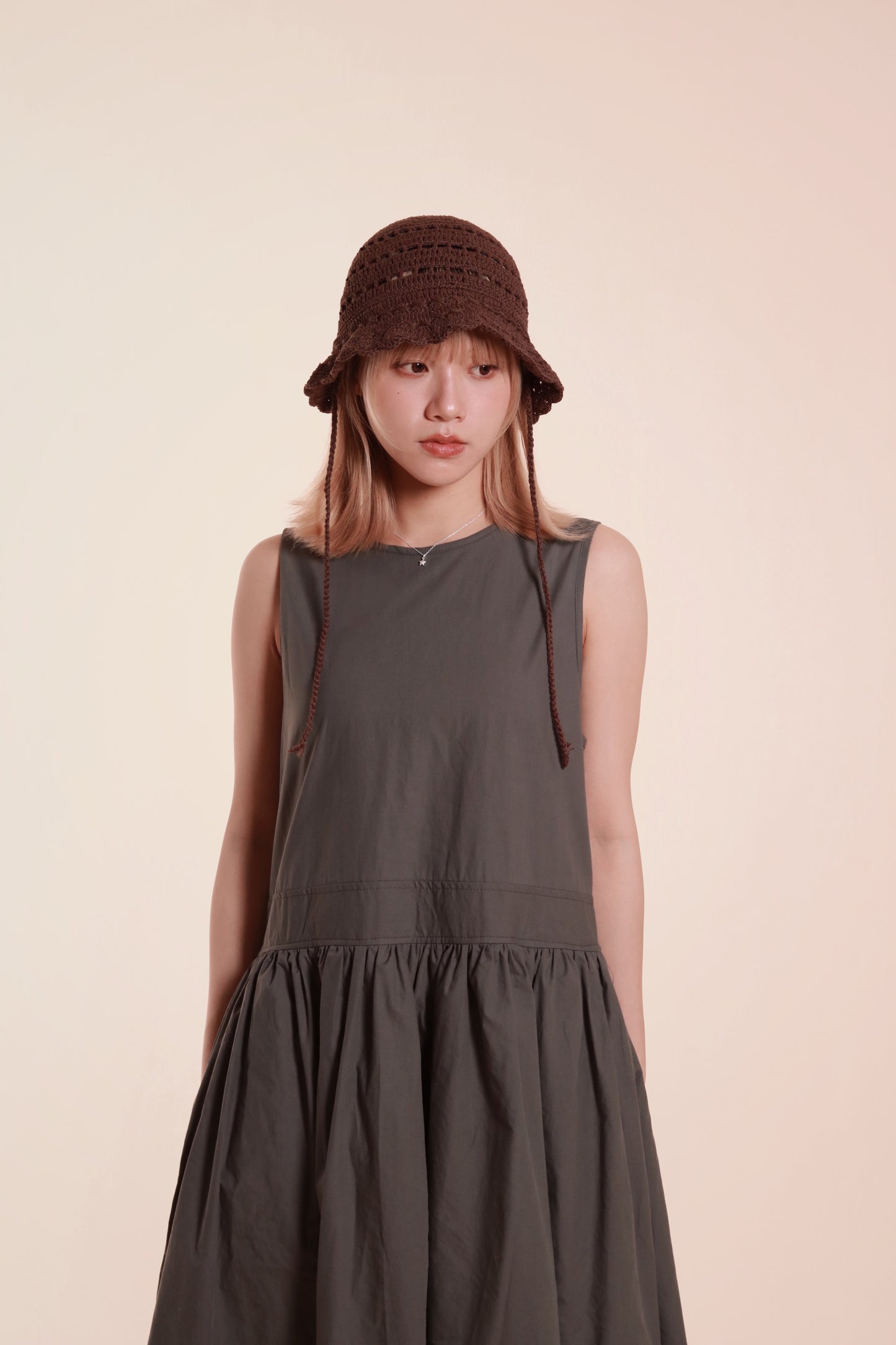 Doll Pocket Dress (Charcoal)