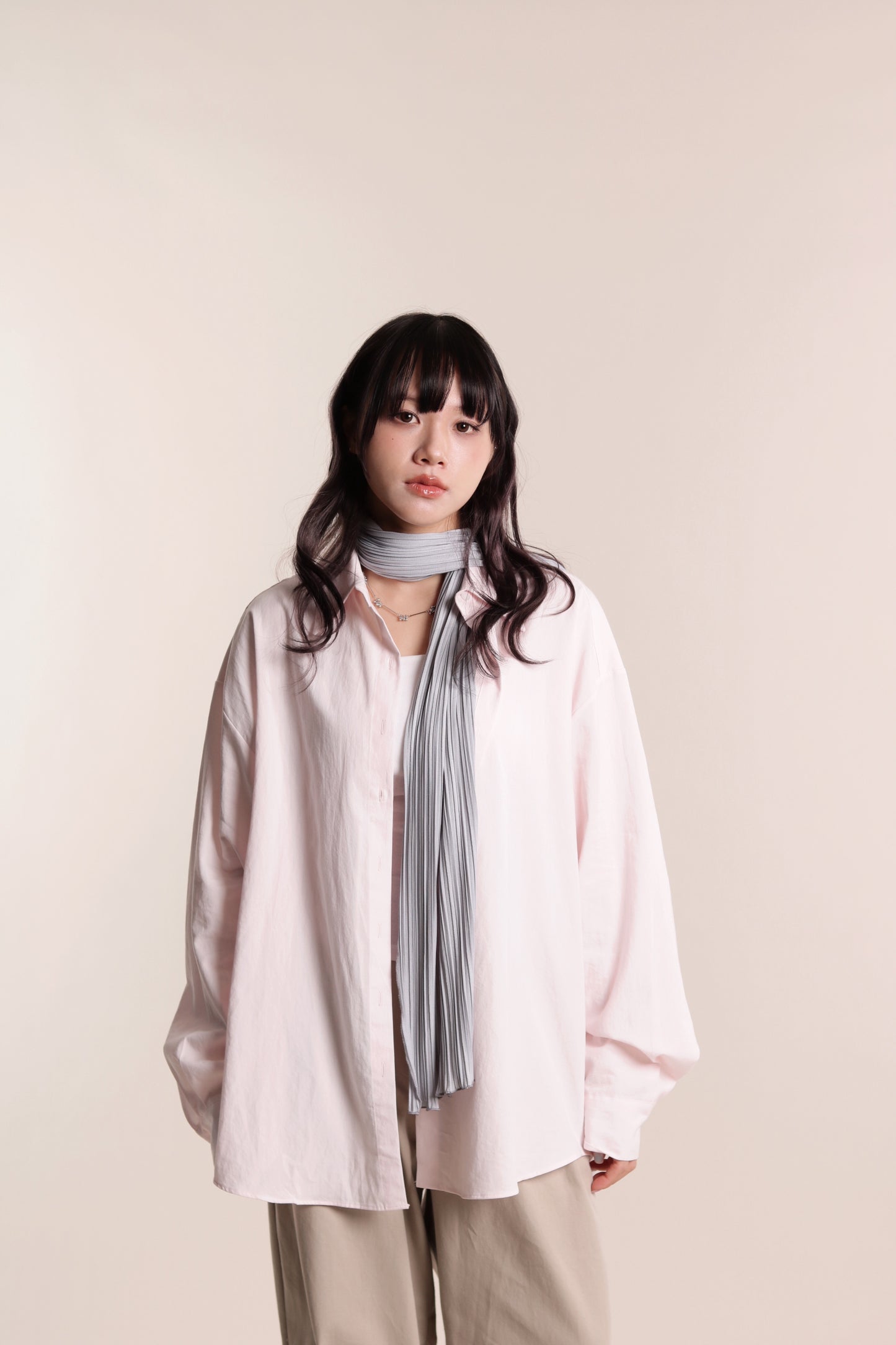 Oversized Boyfriend Shirt (Pink)
