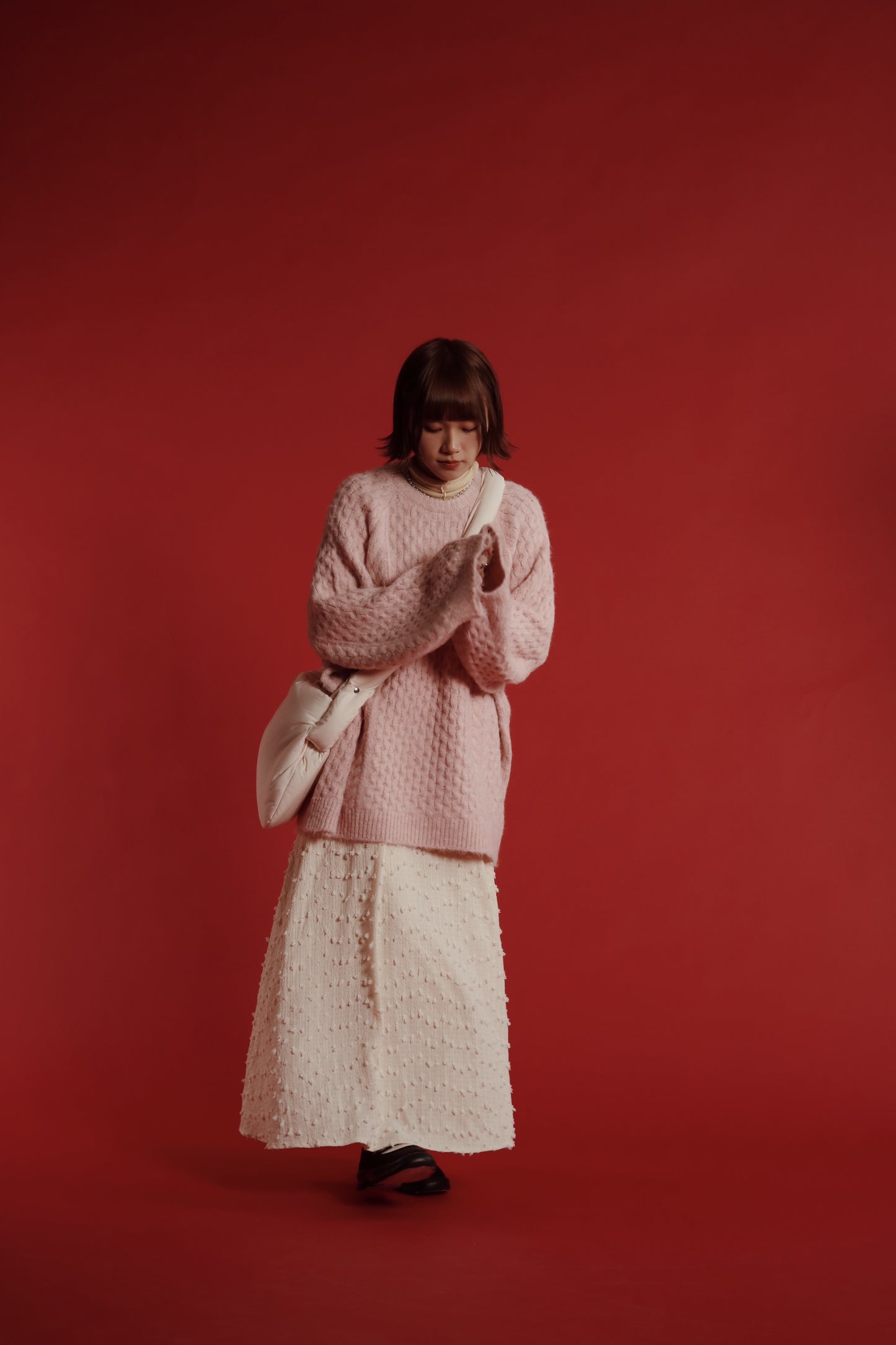 Doll Cloud Bag (Black/Brown/Ivory)