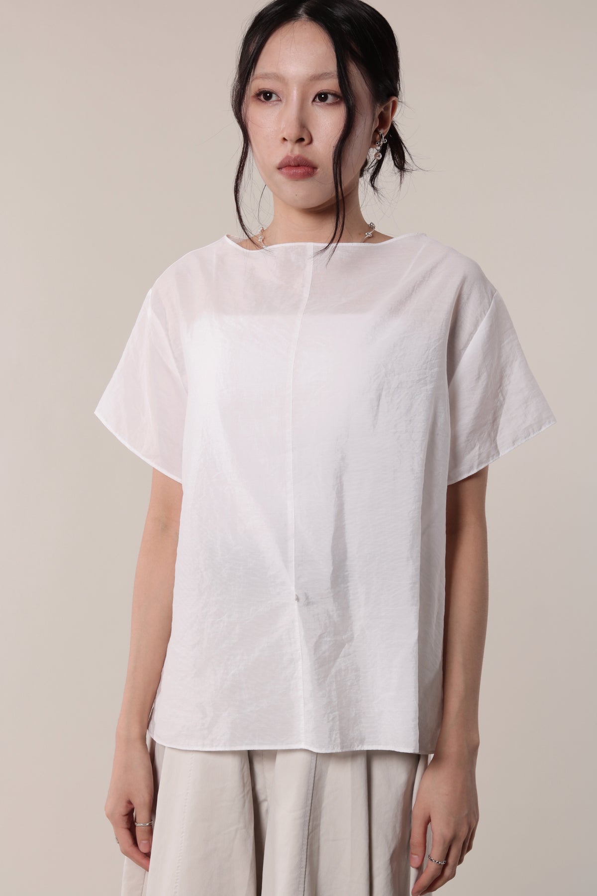 Asymmetric Twist Top (White)