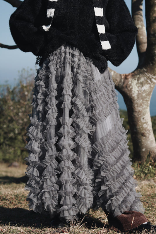 Doll Lace Skirt (Grey)