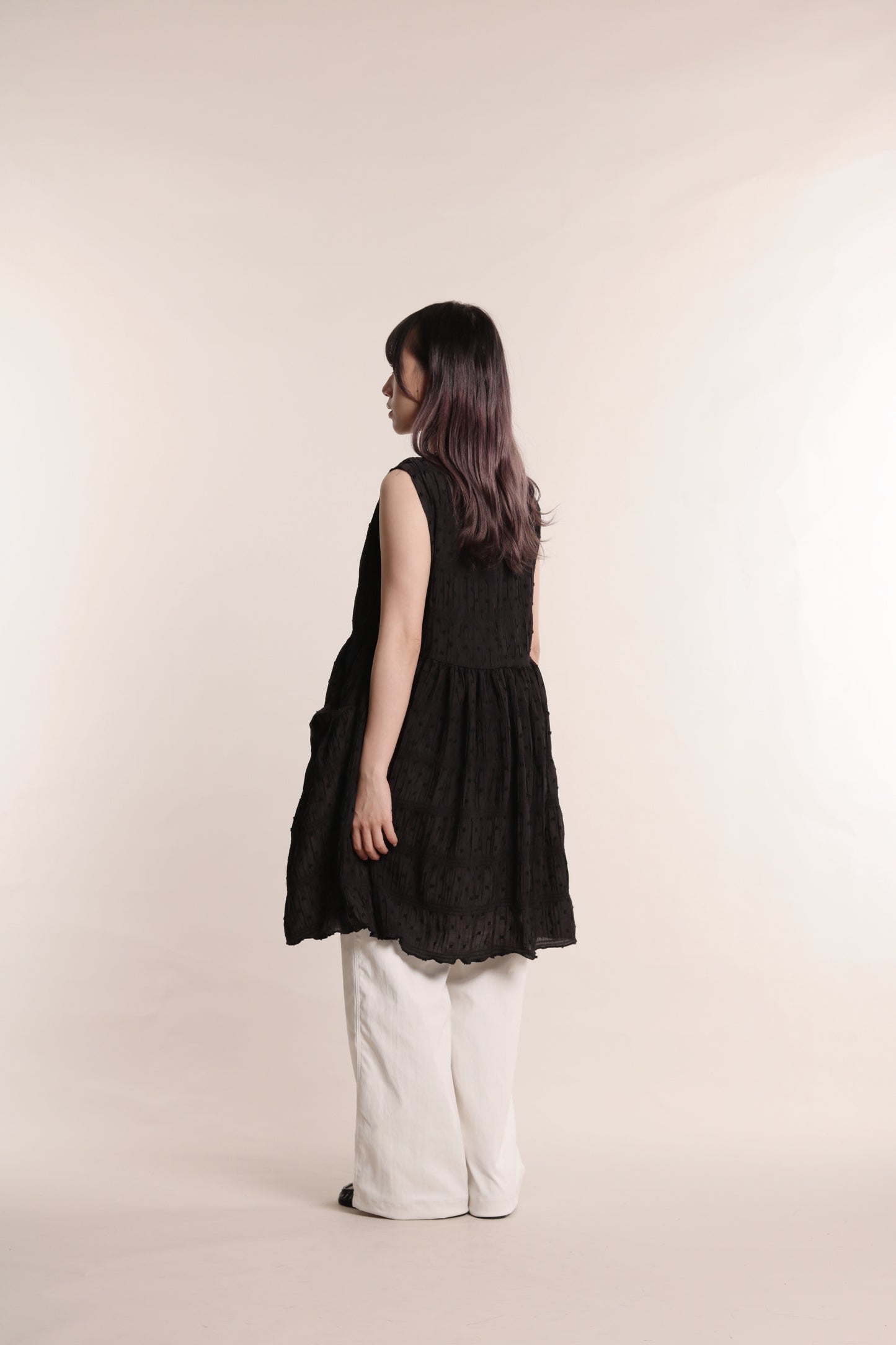 Delia Gathered Pants (Ivory)