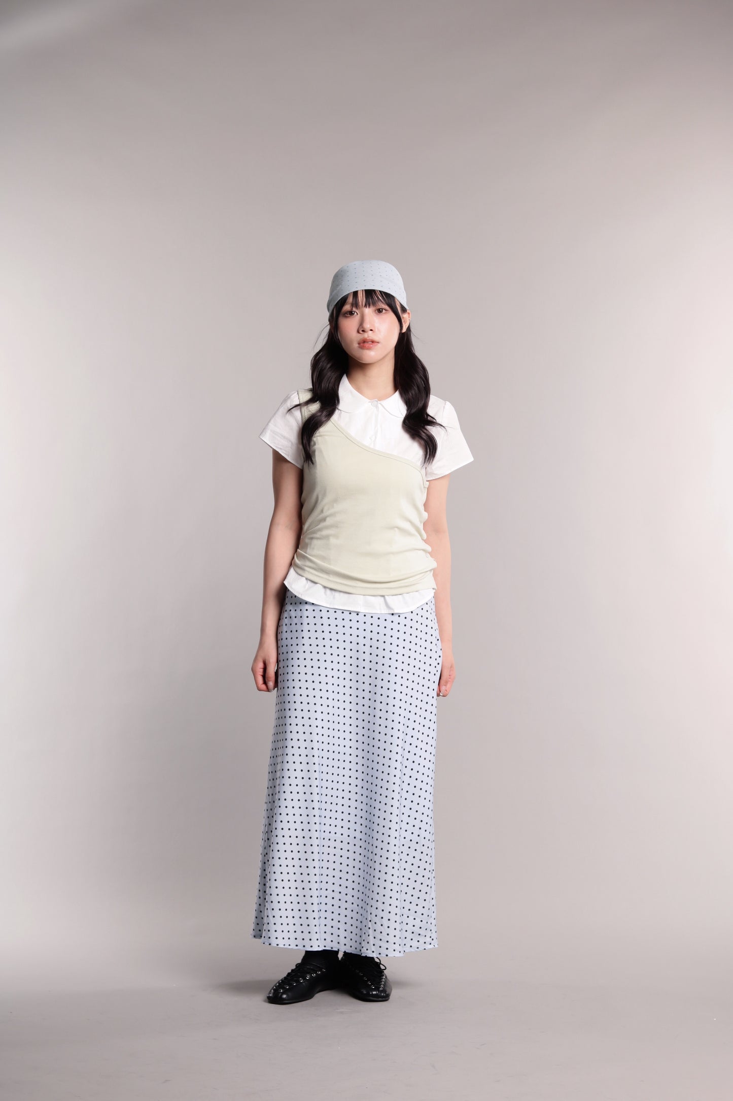 Polka Dot Scarf (Sky)