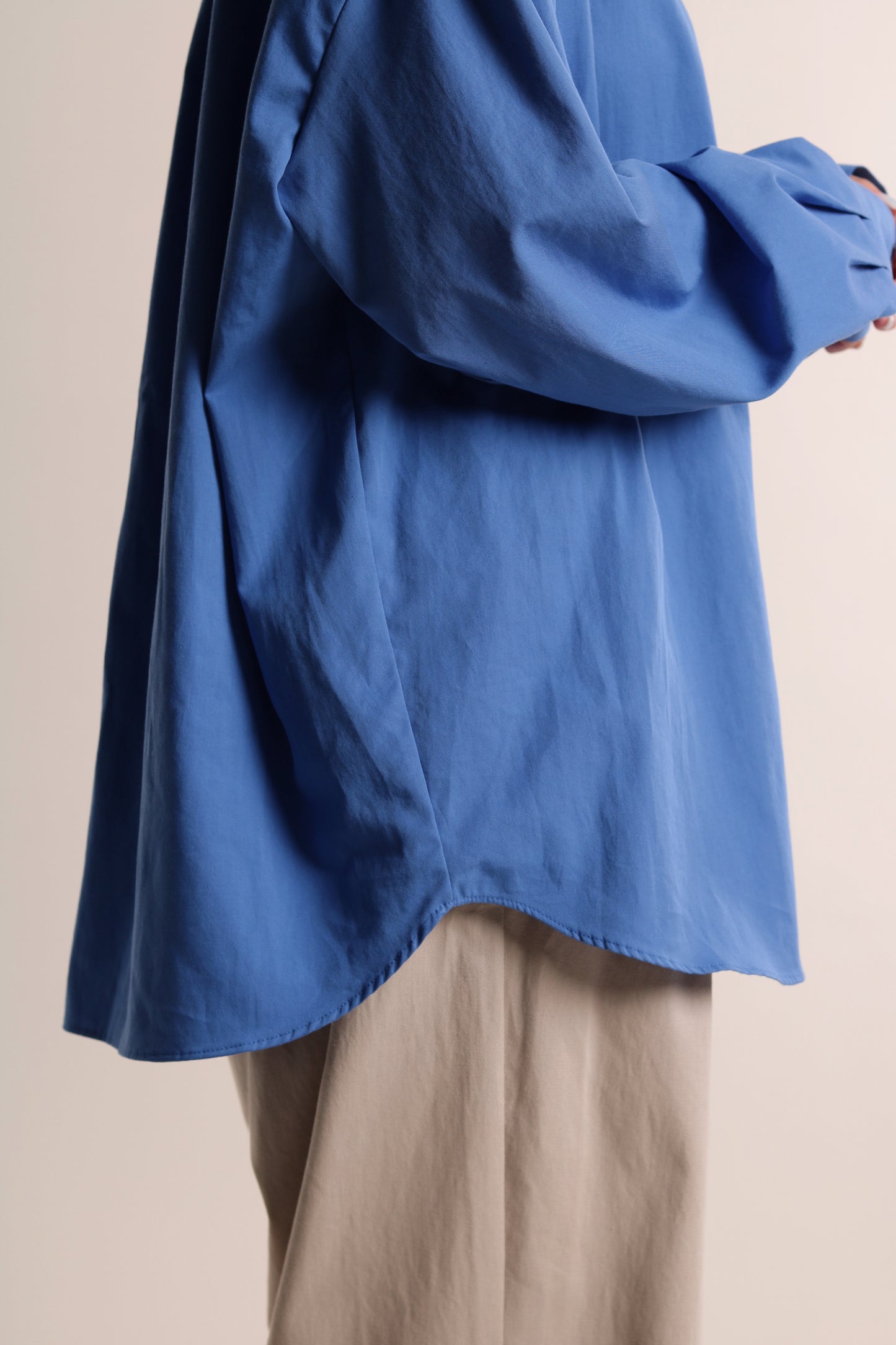 Oversized Boyfriend Shirt (Blue)