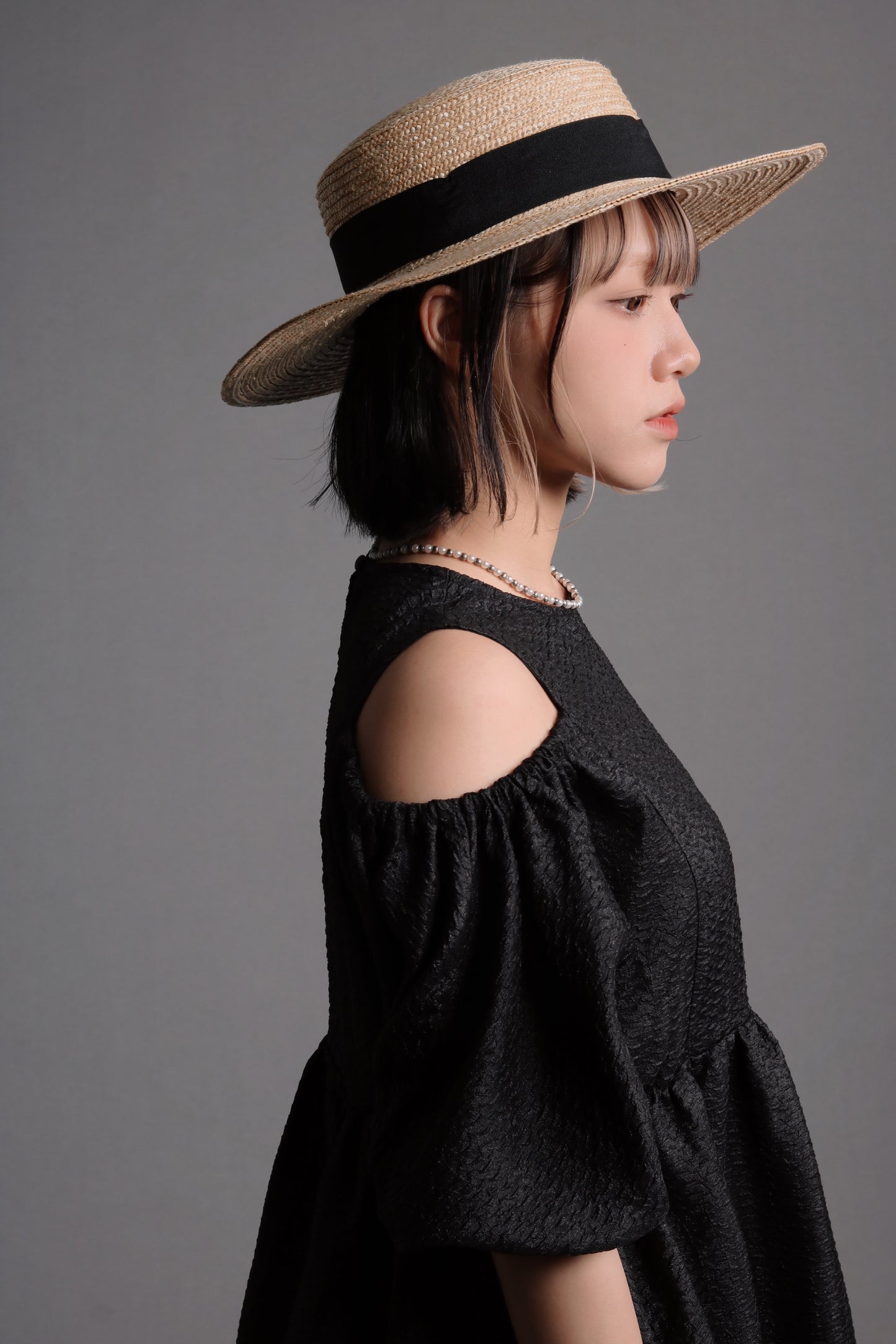 Doll Cold Shoulder Dress (Black)