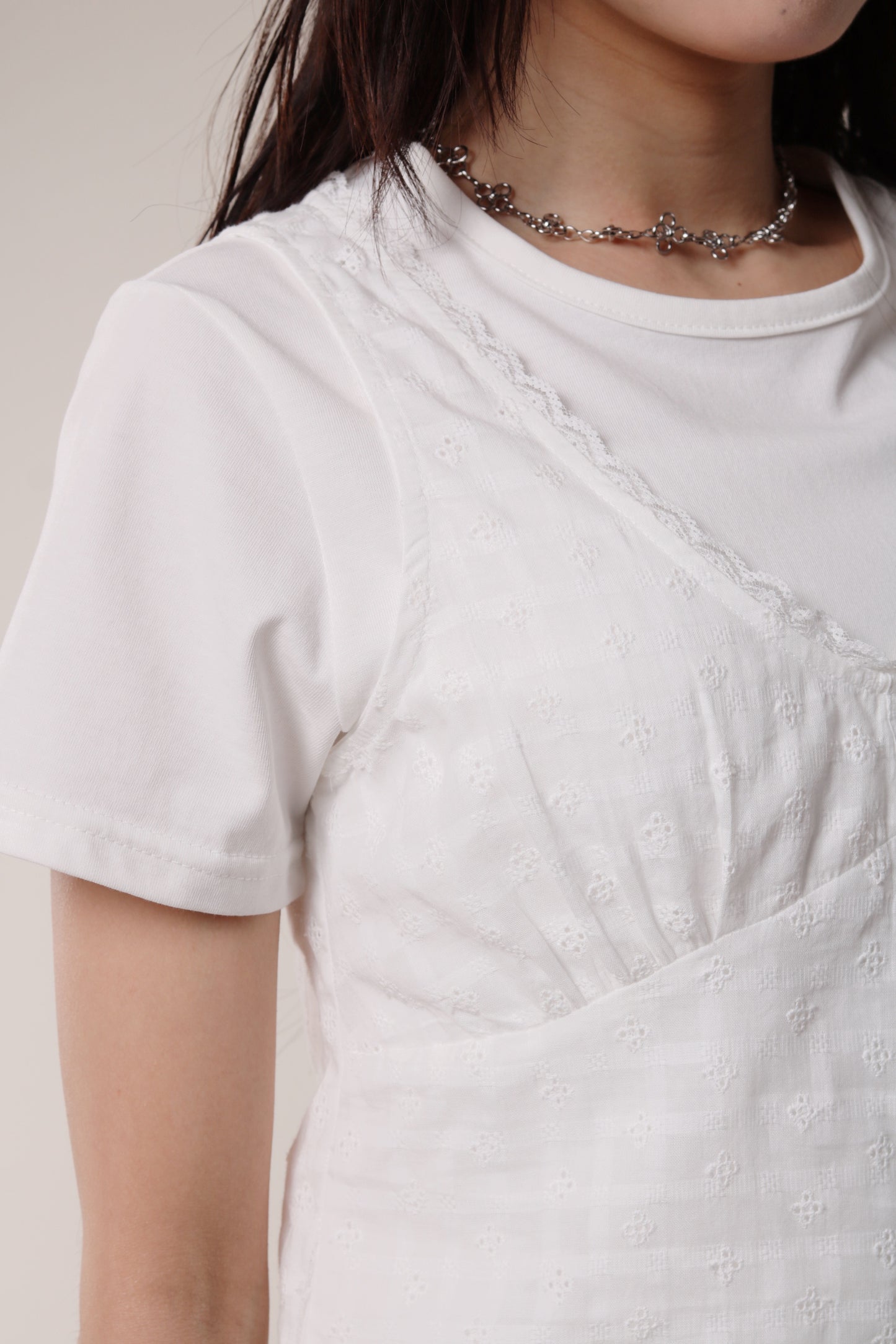 Retro Lace Vest (White)
