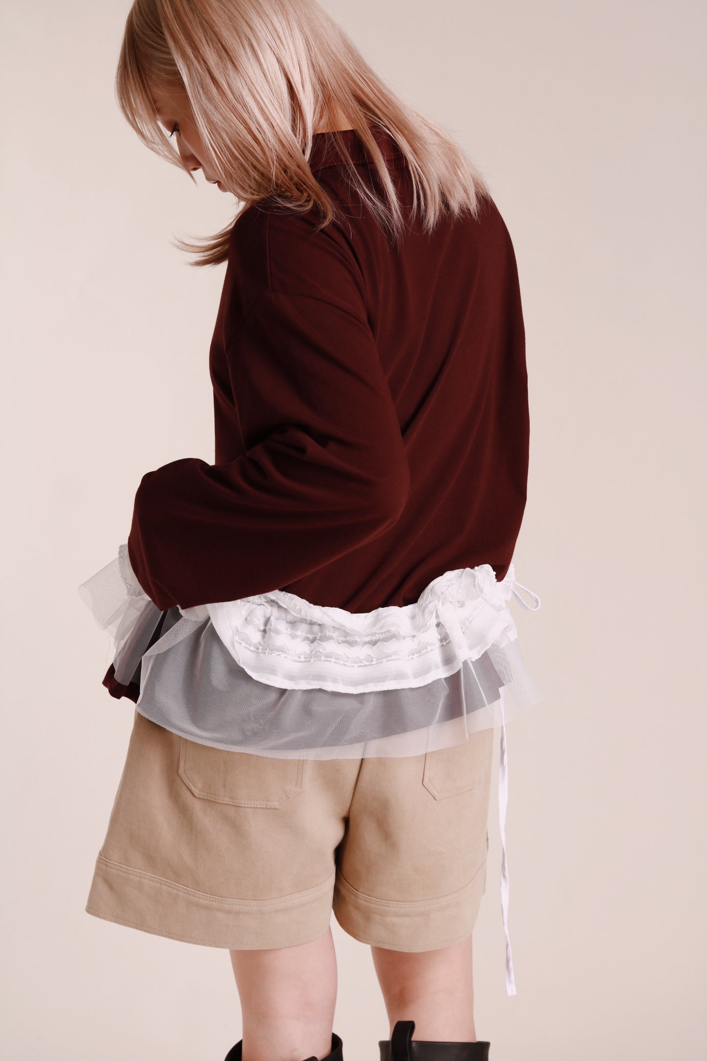Autumn Polo Top (Wine)
