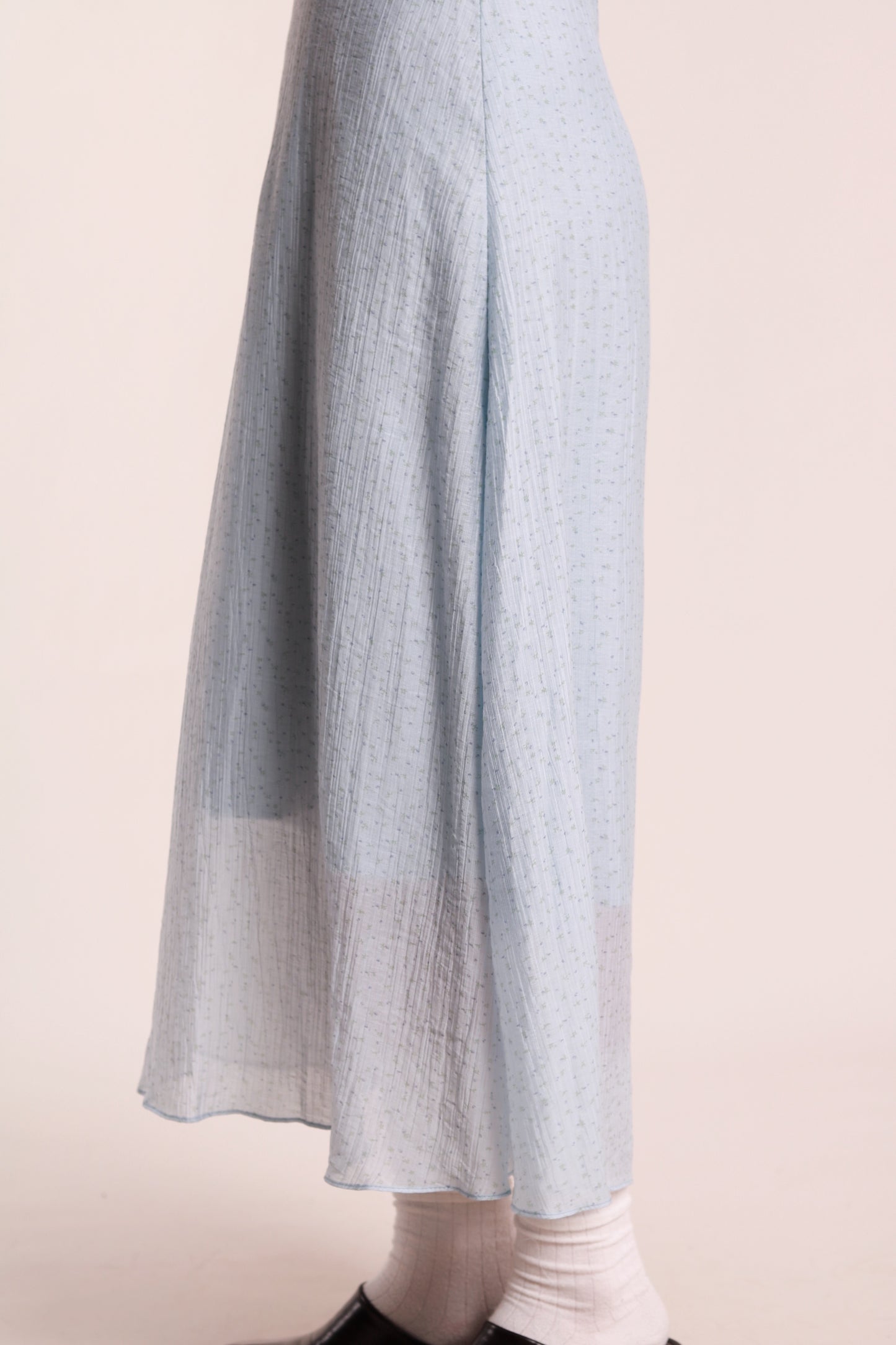 Floral Sleeveless Dress (Blue)