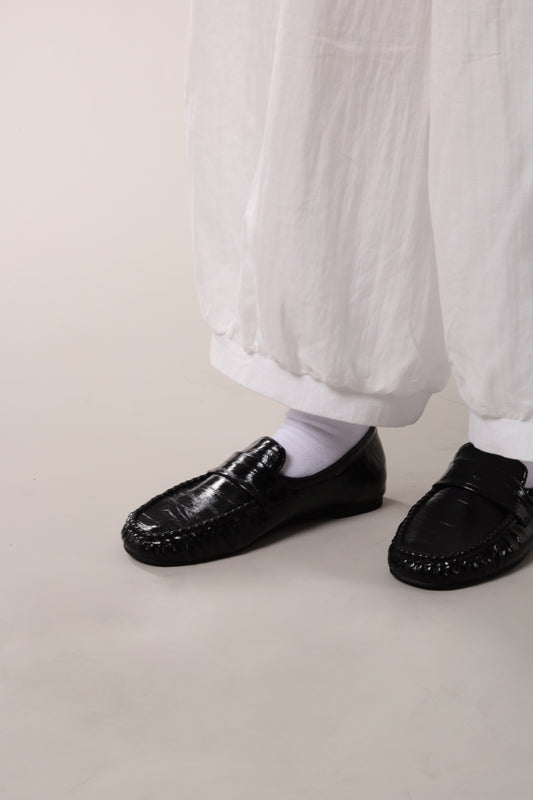 Vintage Crinkled Loafers