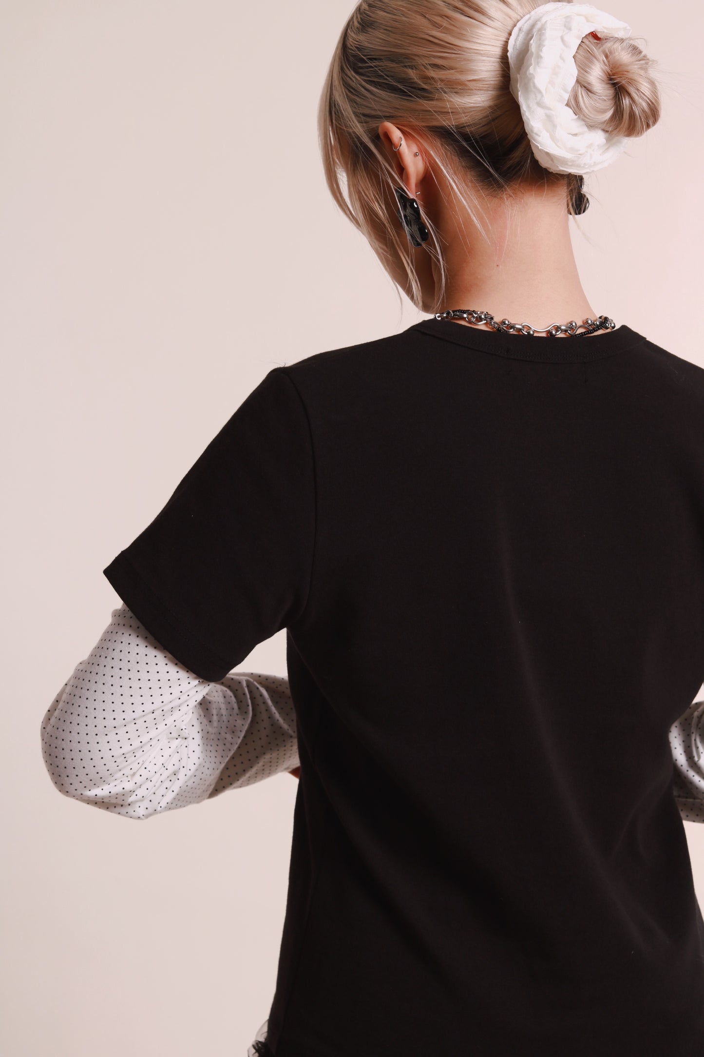 Layered Dot Top (White)