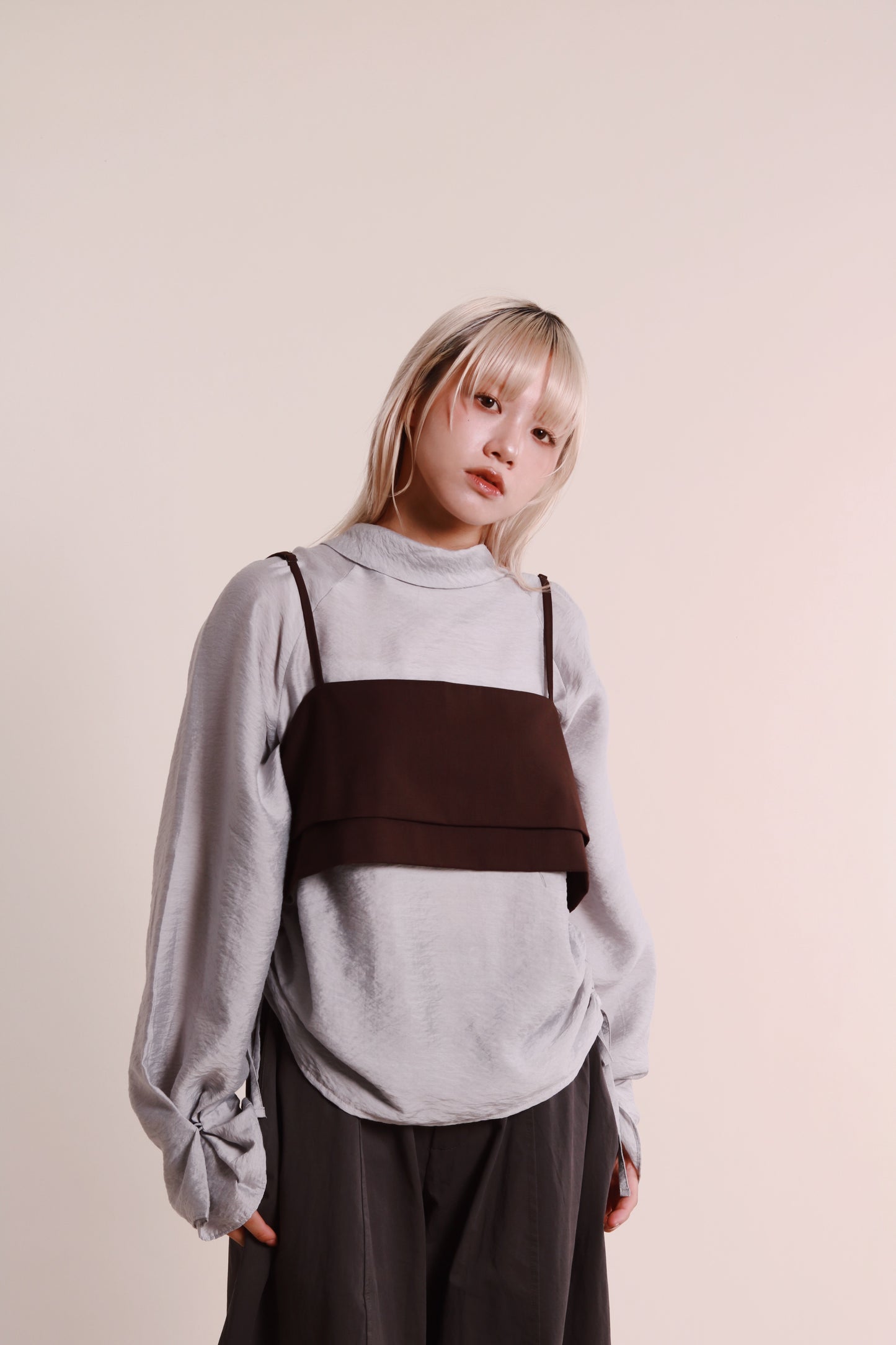 Layered Vest (Brown)