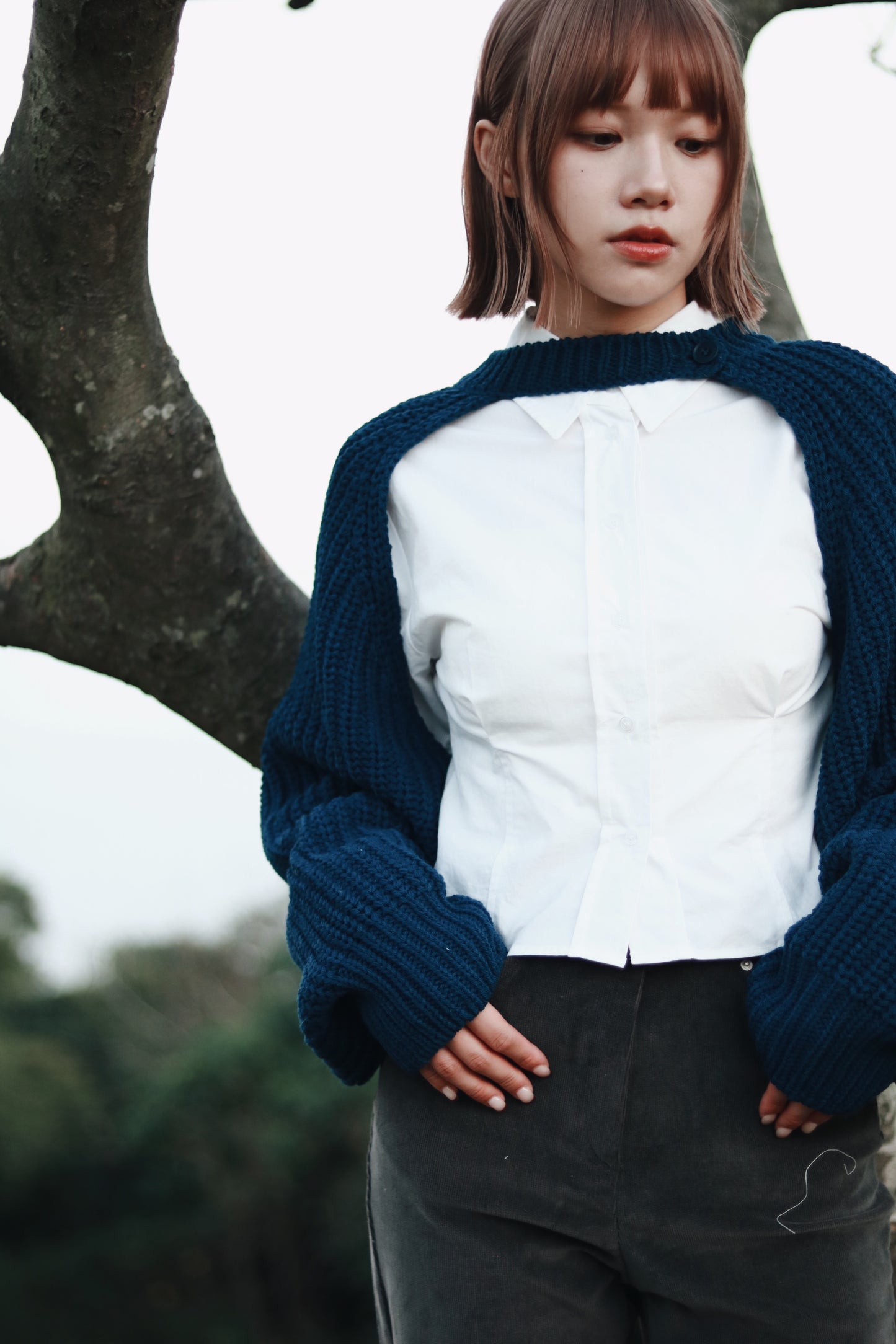 Cropped Shirt (White)