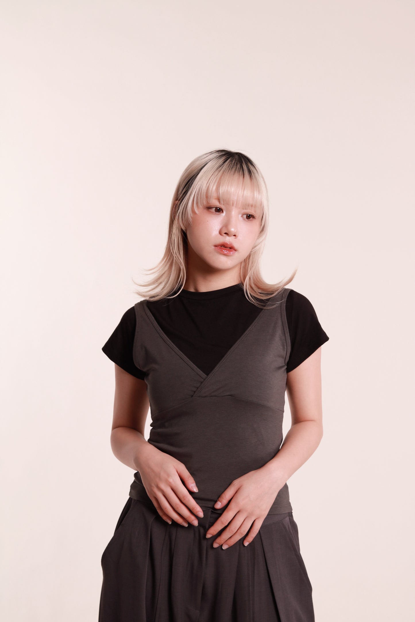 Lyla Tee Set (Charcoal)