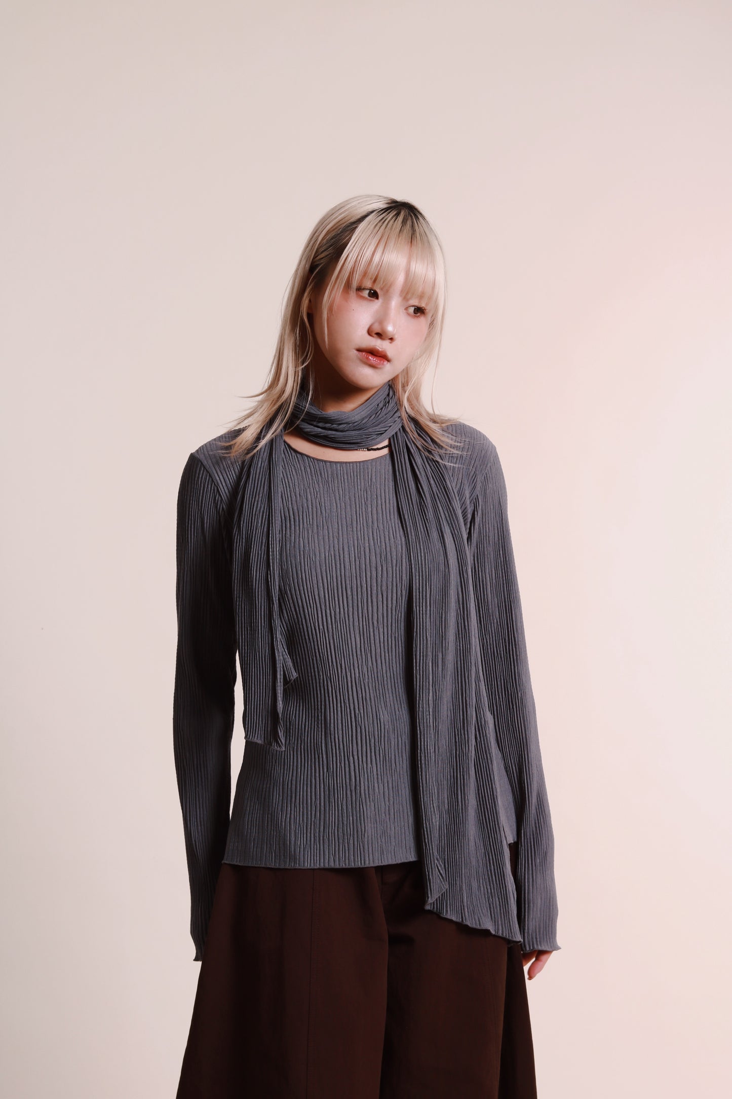 Lenny Top Set (Grey Blue)