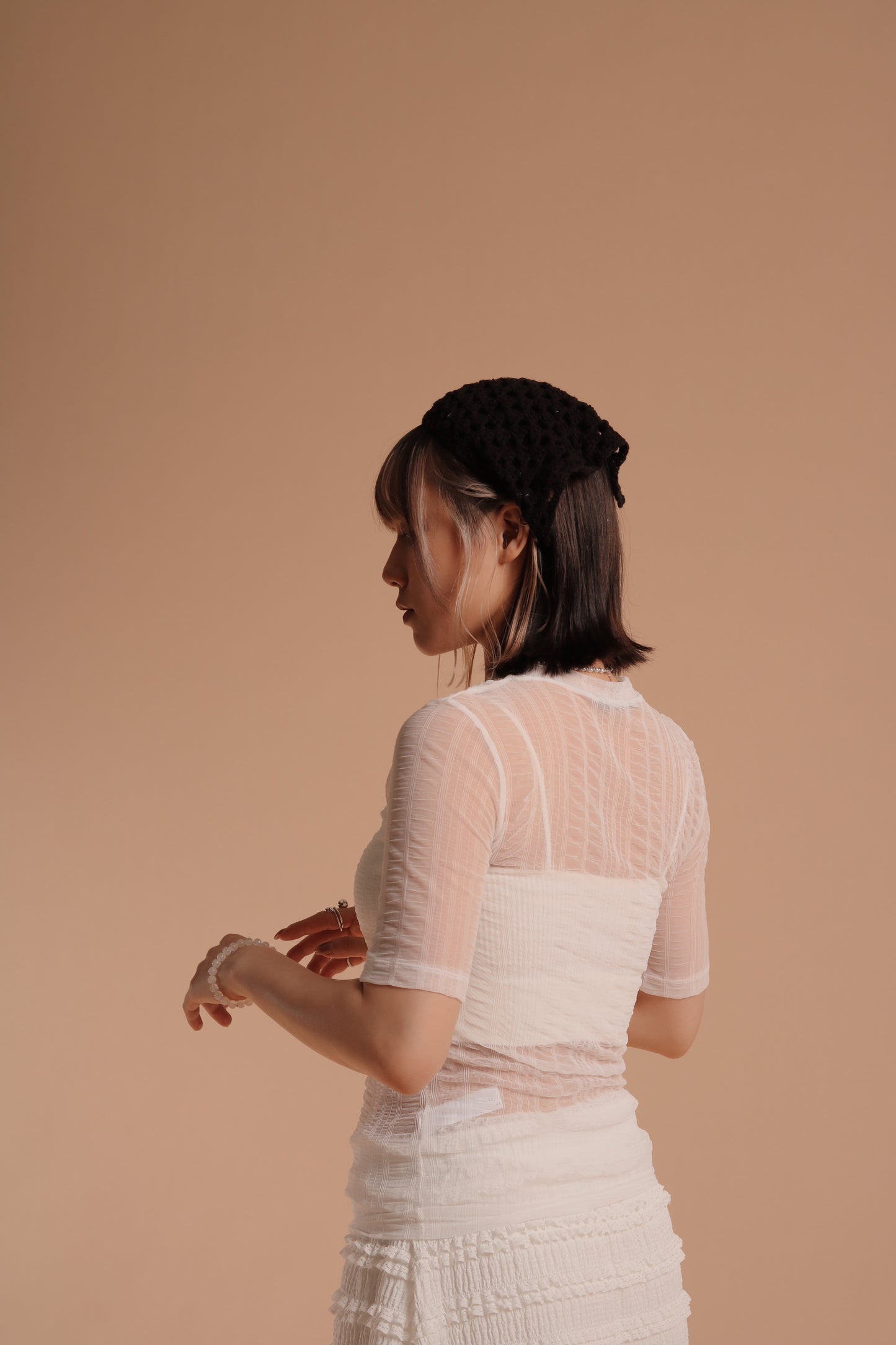 Summer See Through Top (White)