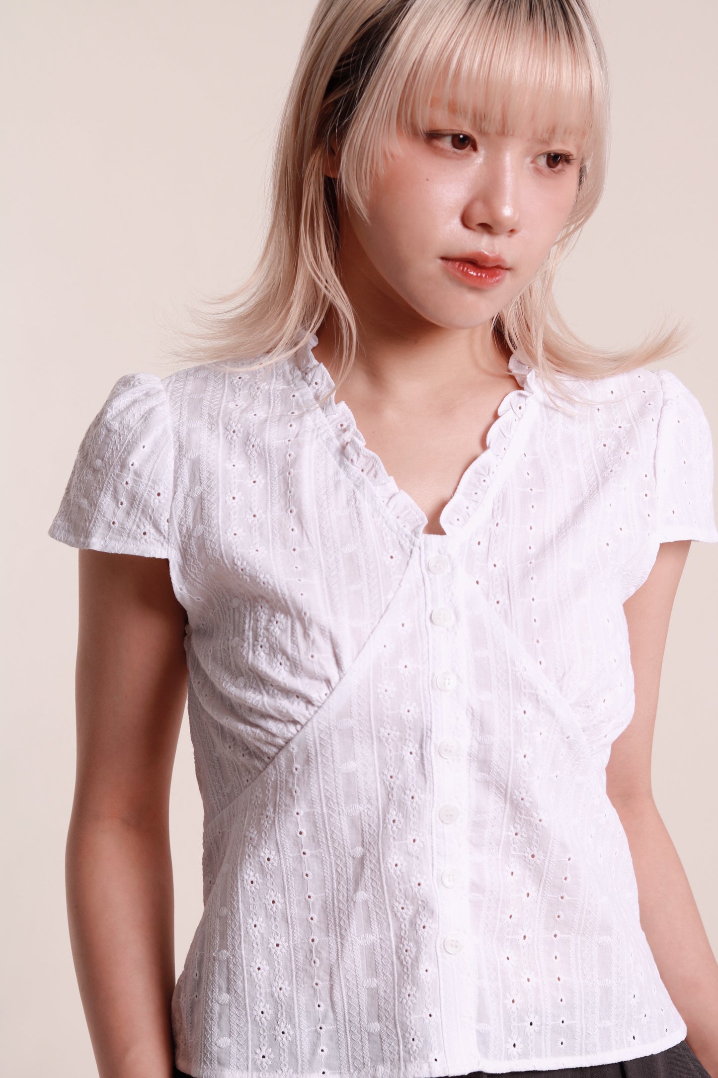 Lace Blouse (White)