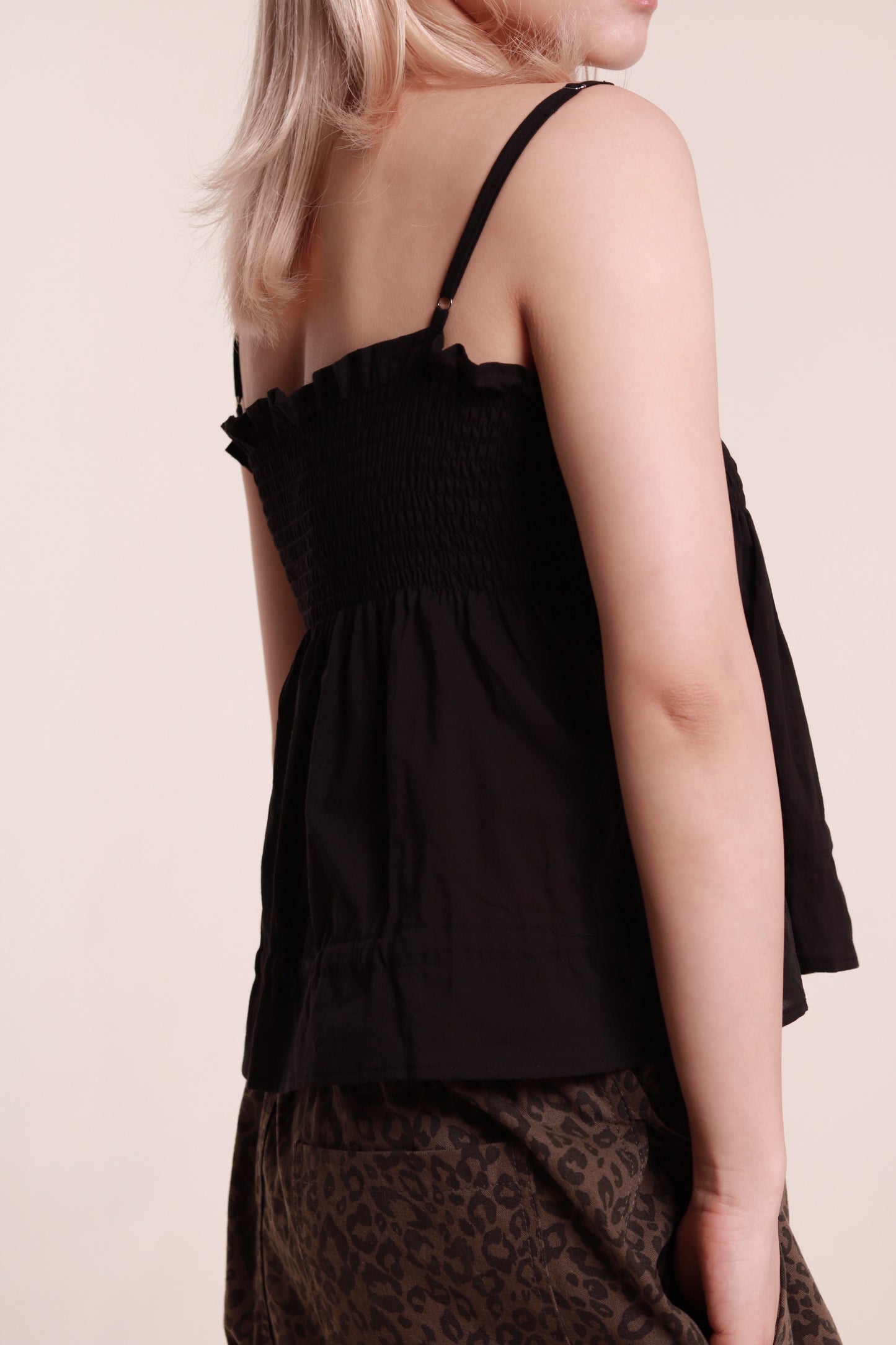 Audrey Sleeveless Top (Black)