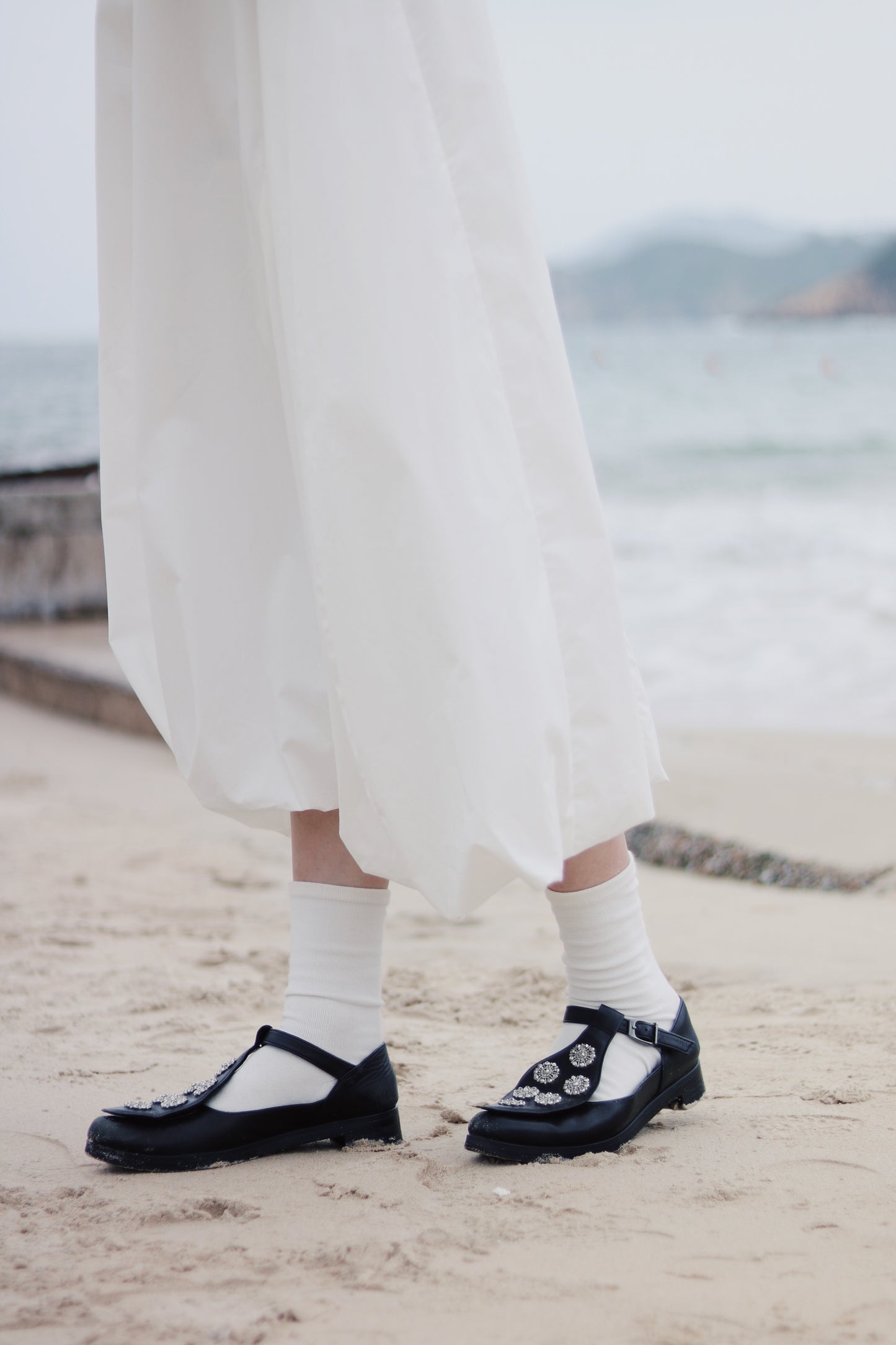 Bubble Cloud Dress (White)