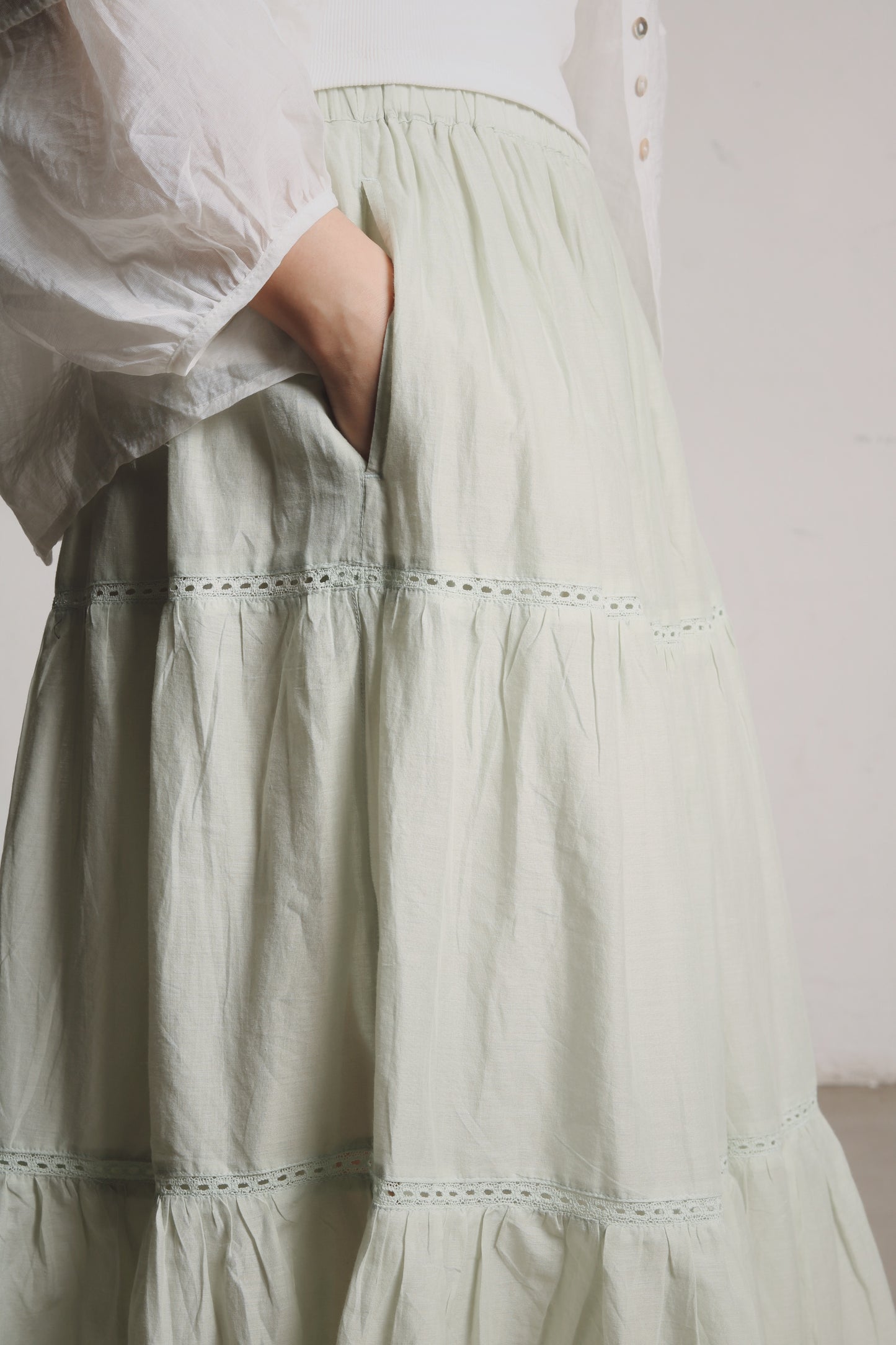 Doll Tiered Skirt (Mint)