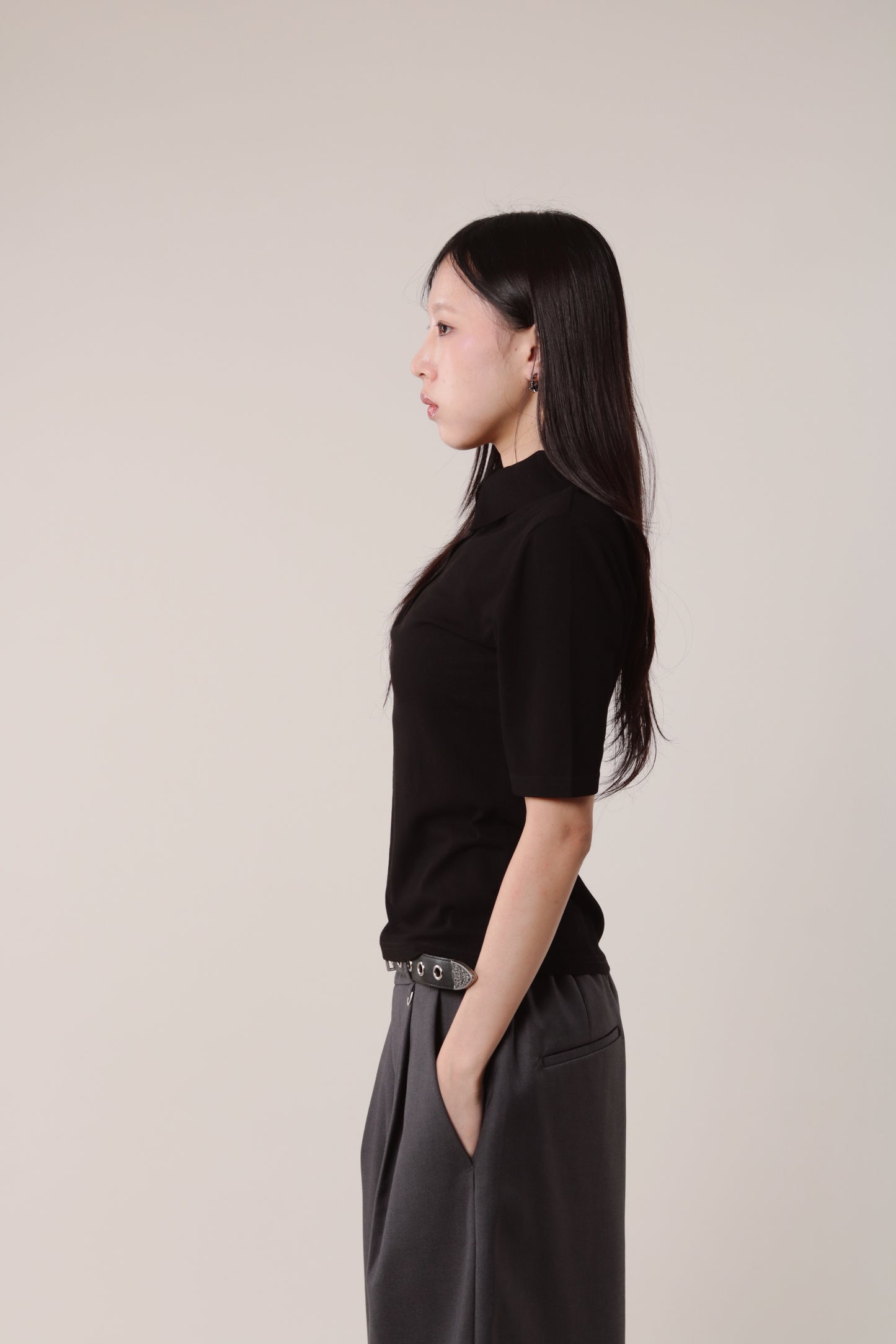 Summer Polo Tee (Black)