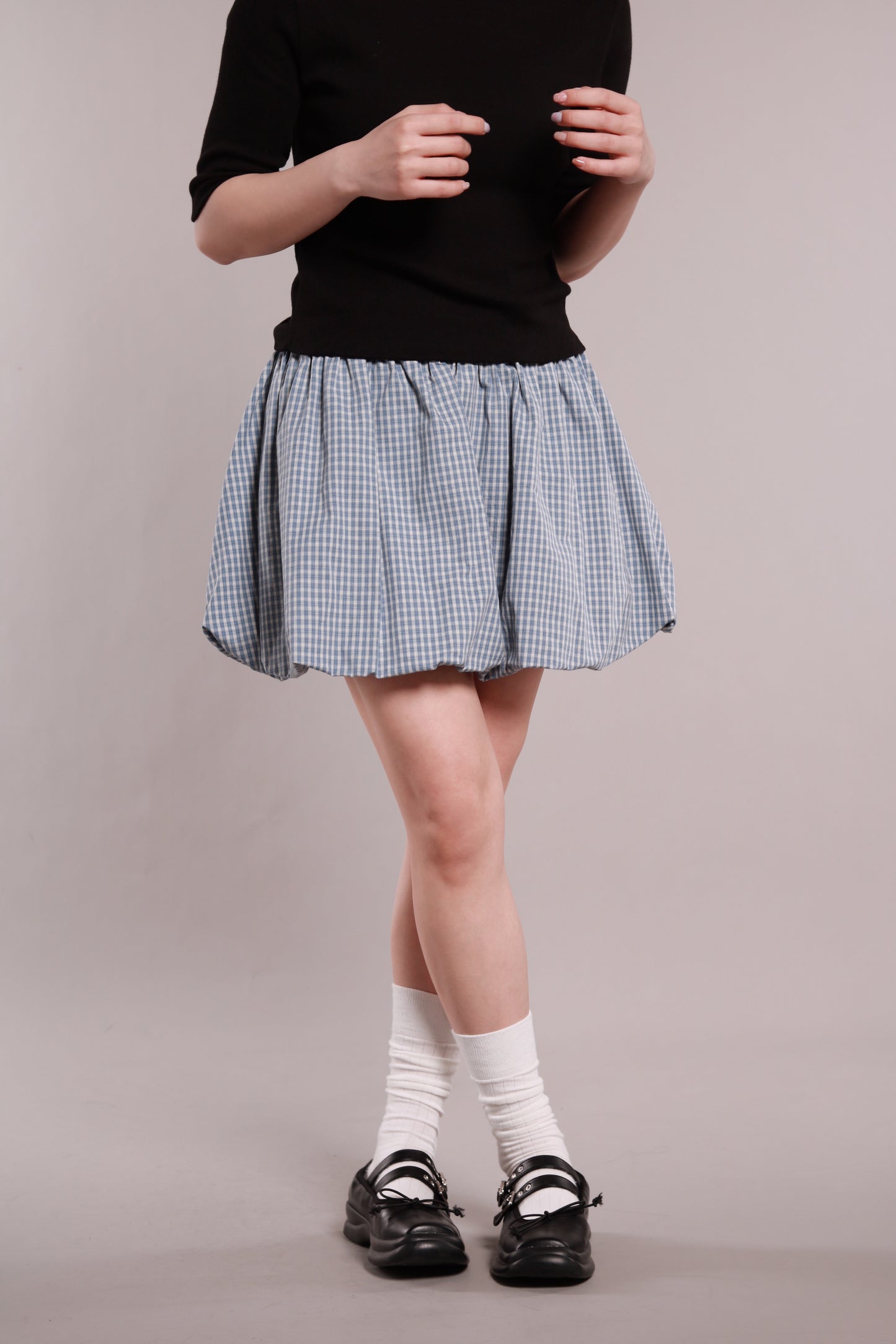 Ballon Mini Skirt (Blue)
