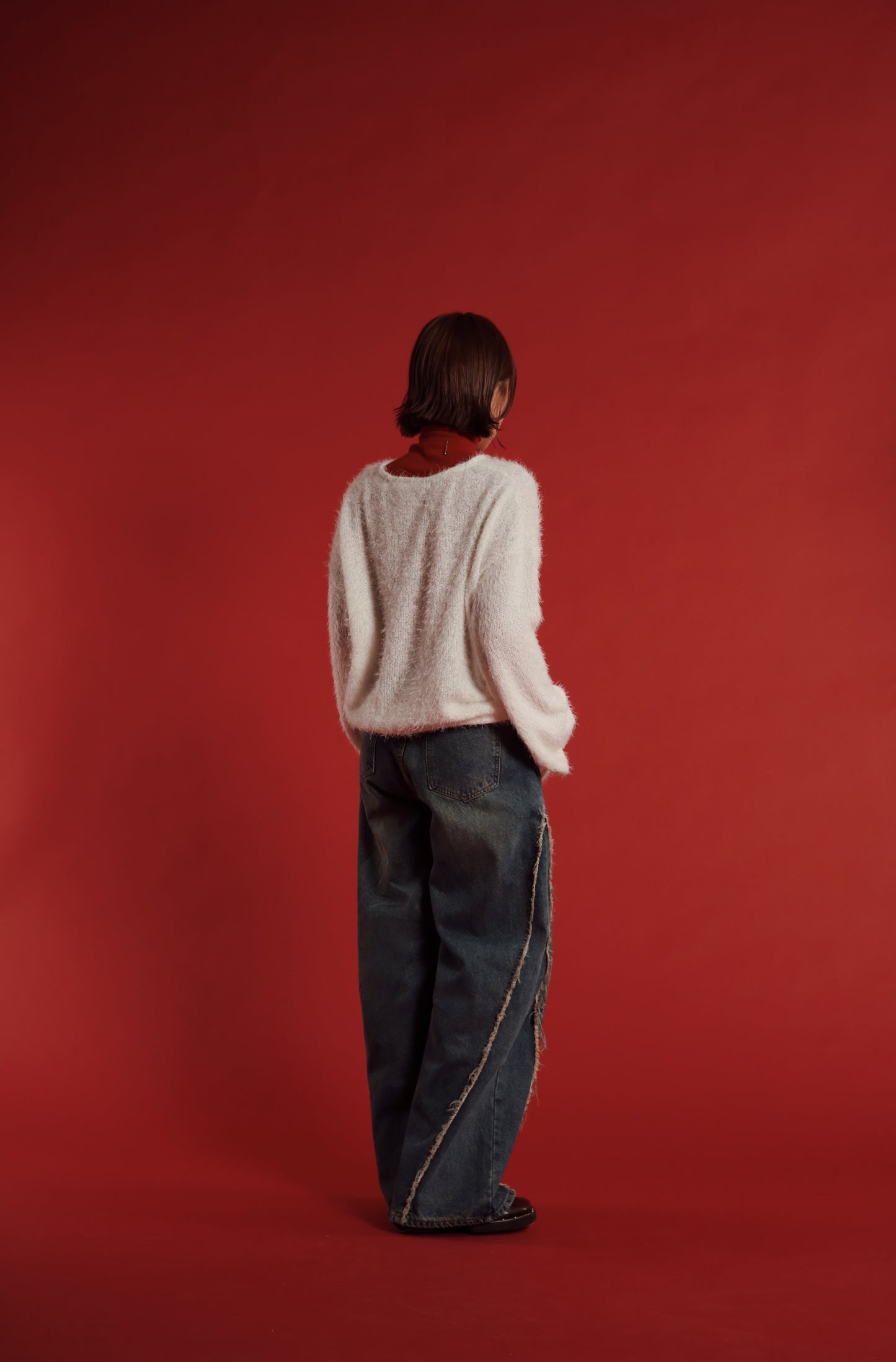 Fluffy Oversize Top (White)
