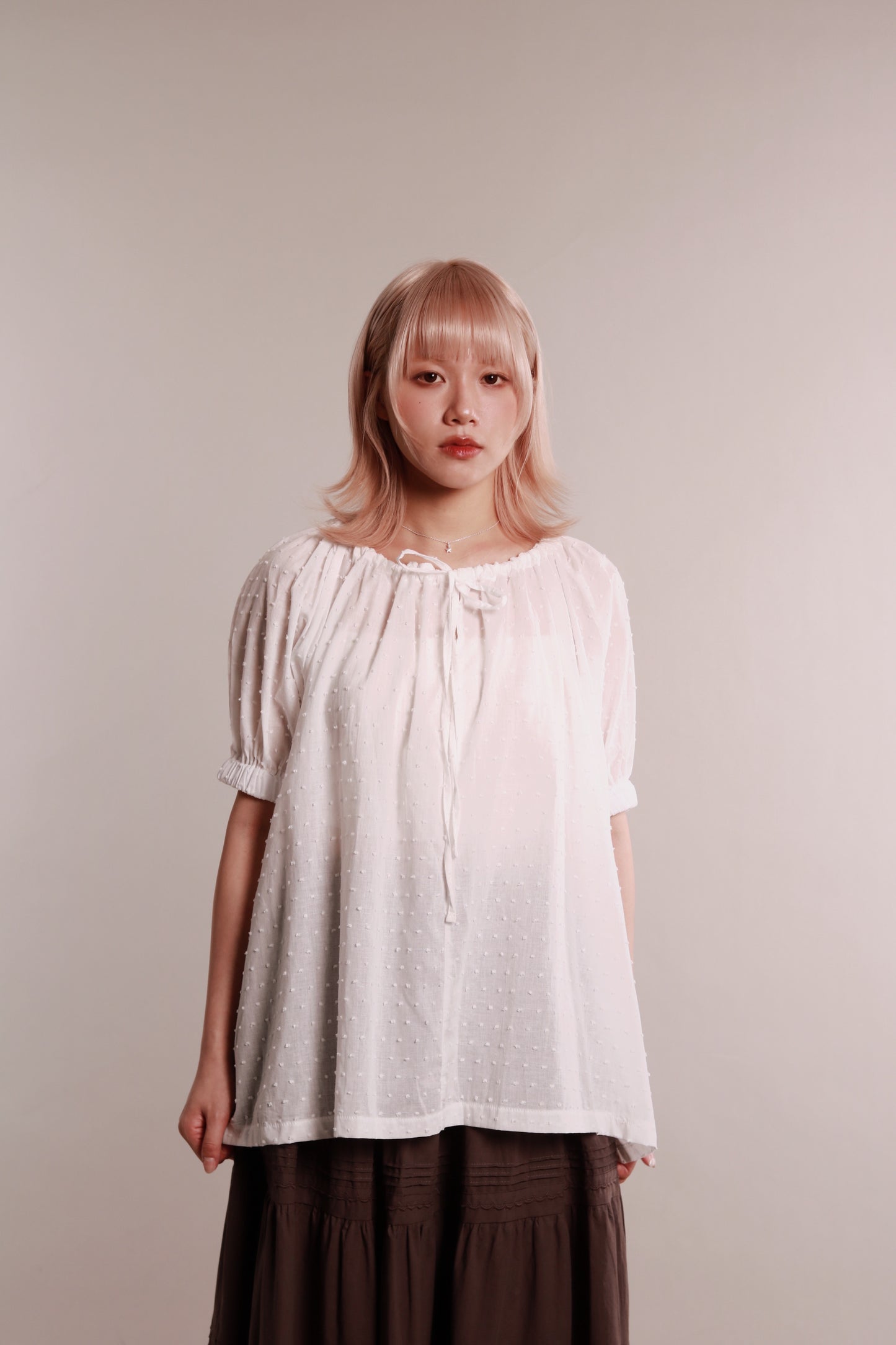 Dot Dot Blouse (White)