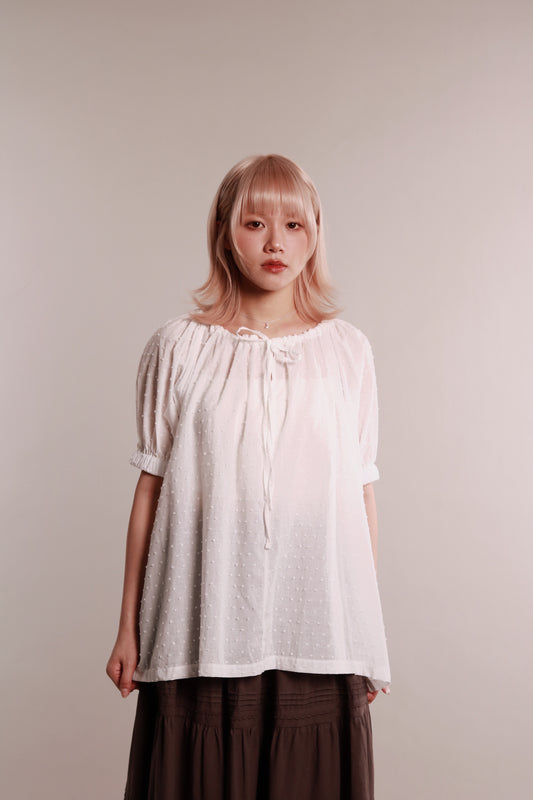 Dot Dot Blouse (White)
