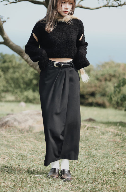 Pleated Skirt (Black)