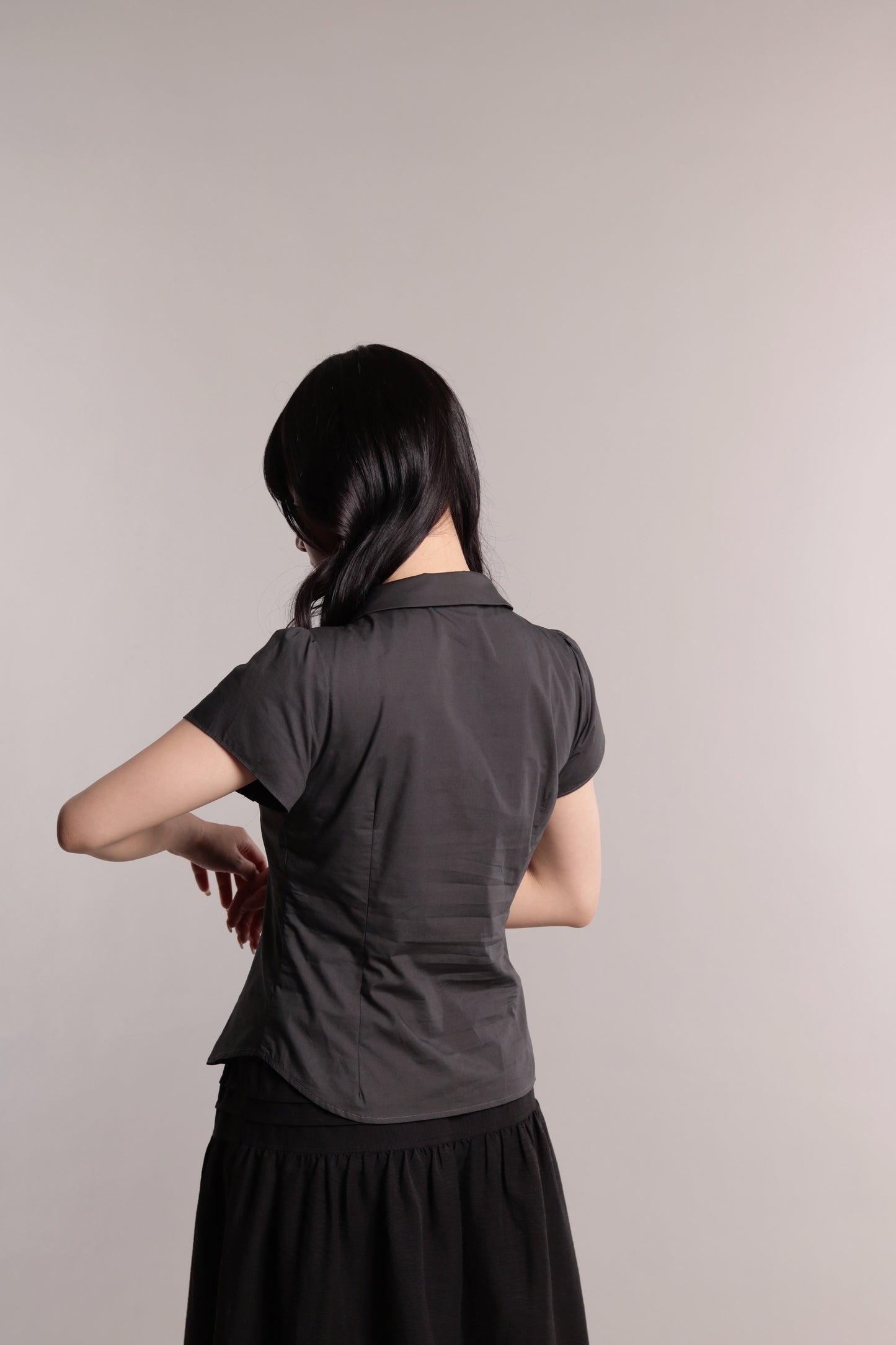 Corset Shirt (Charcoal)