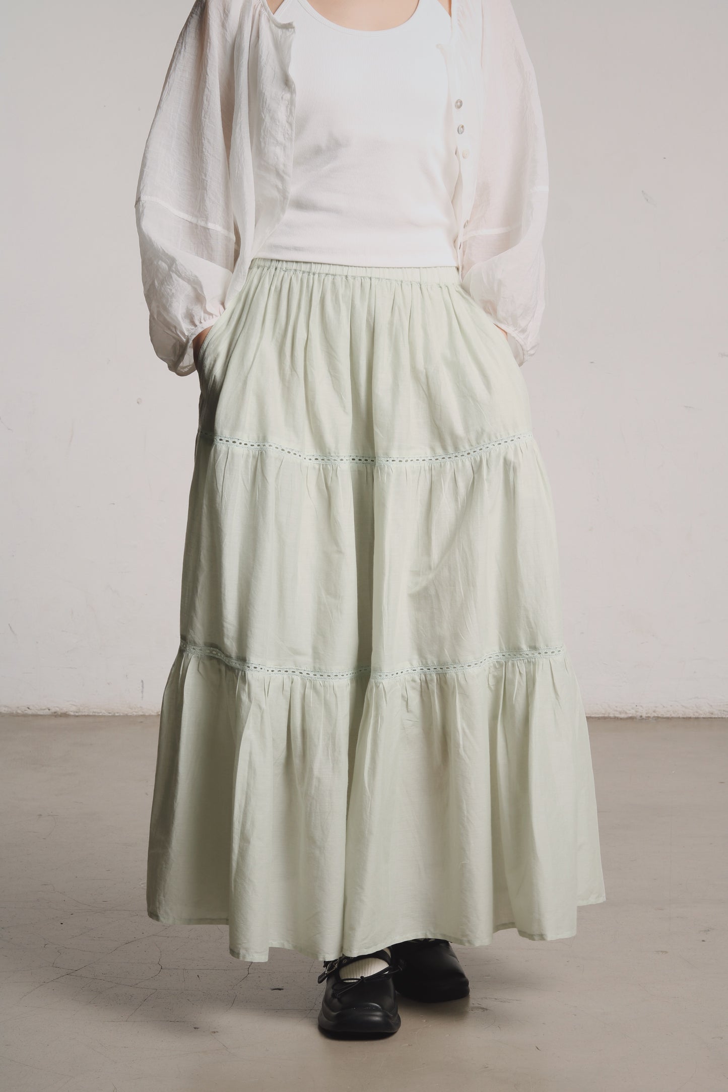 Doll Tiered Skirt (Mint)
