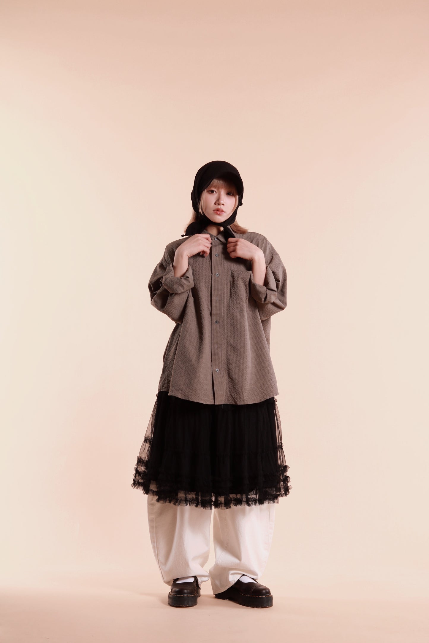 Doll Lace Ruffle Skirt (Black)