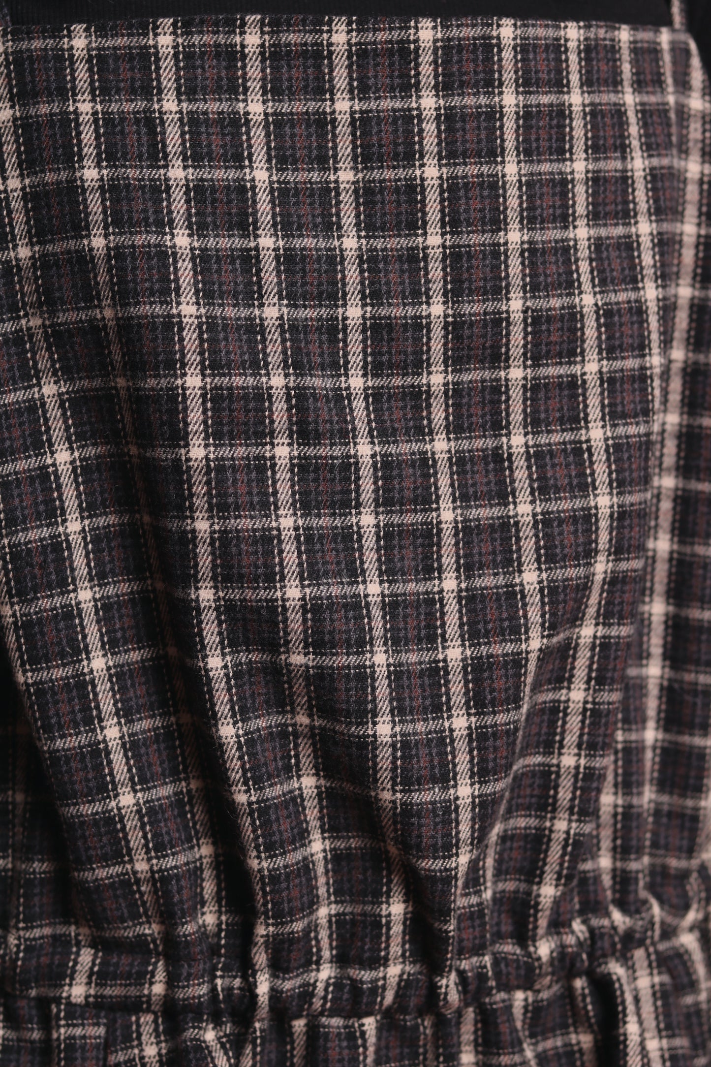 Checkered Sleeveless Top (Navy)