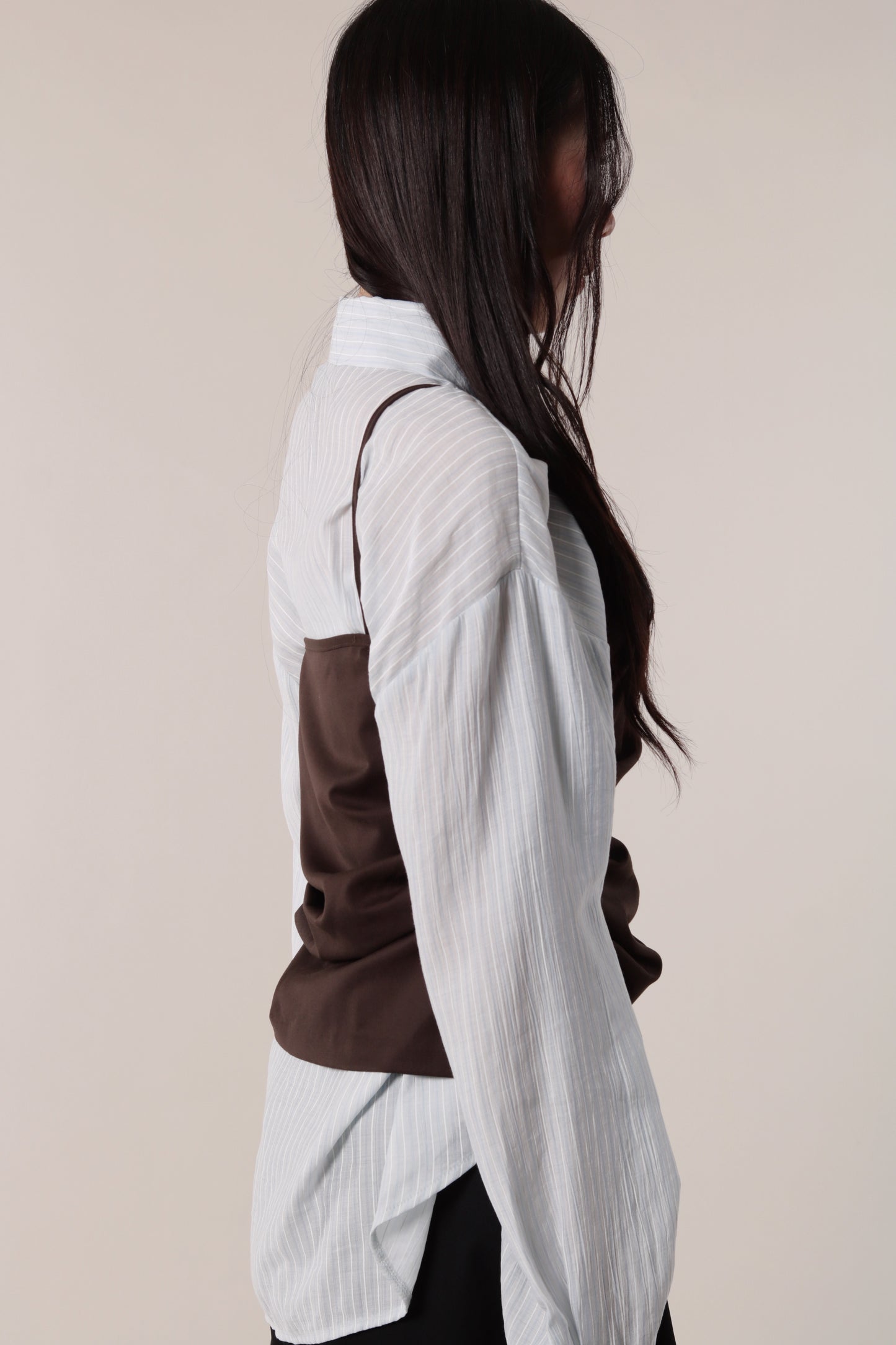 Autumn Striped Shirt (Baby Blue)