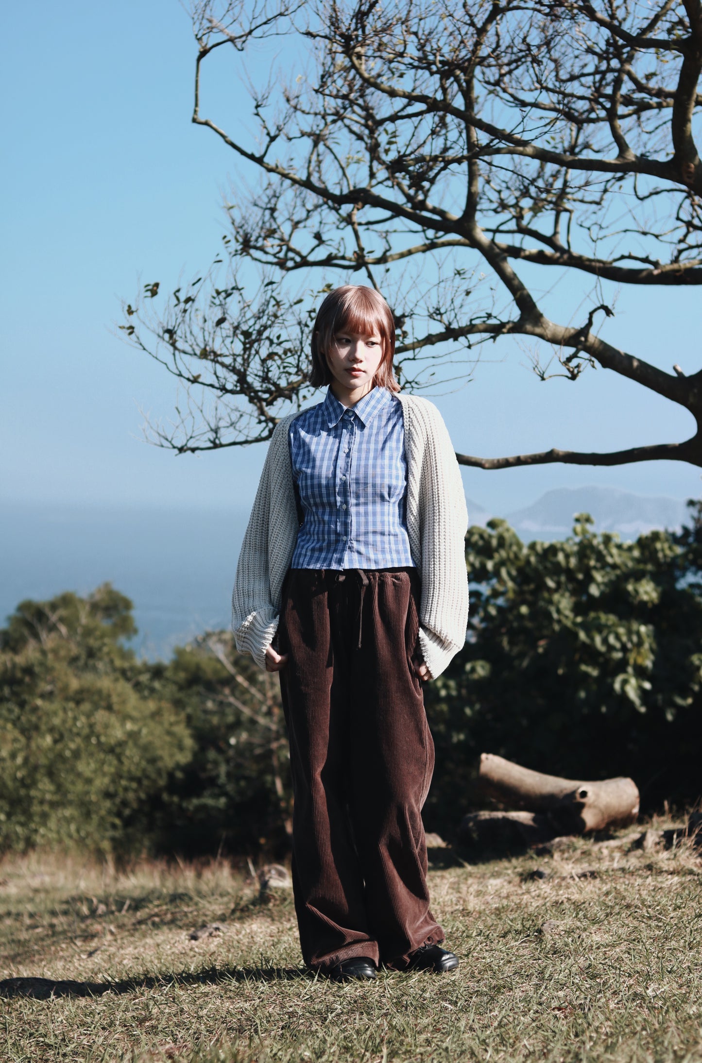 Cropped Shirt (Checkered)