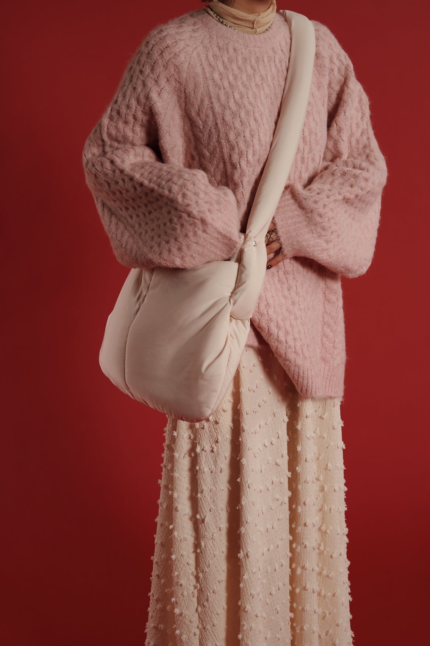 Doll Cloud Bag (Black/Brown/Ivory)