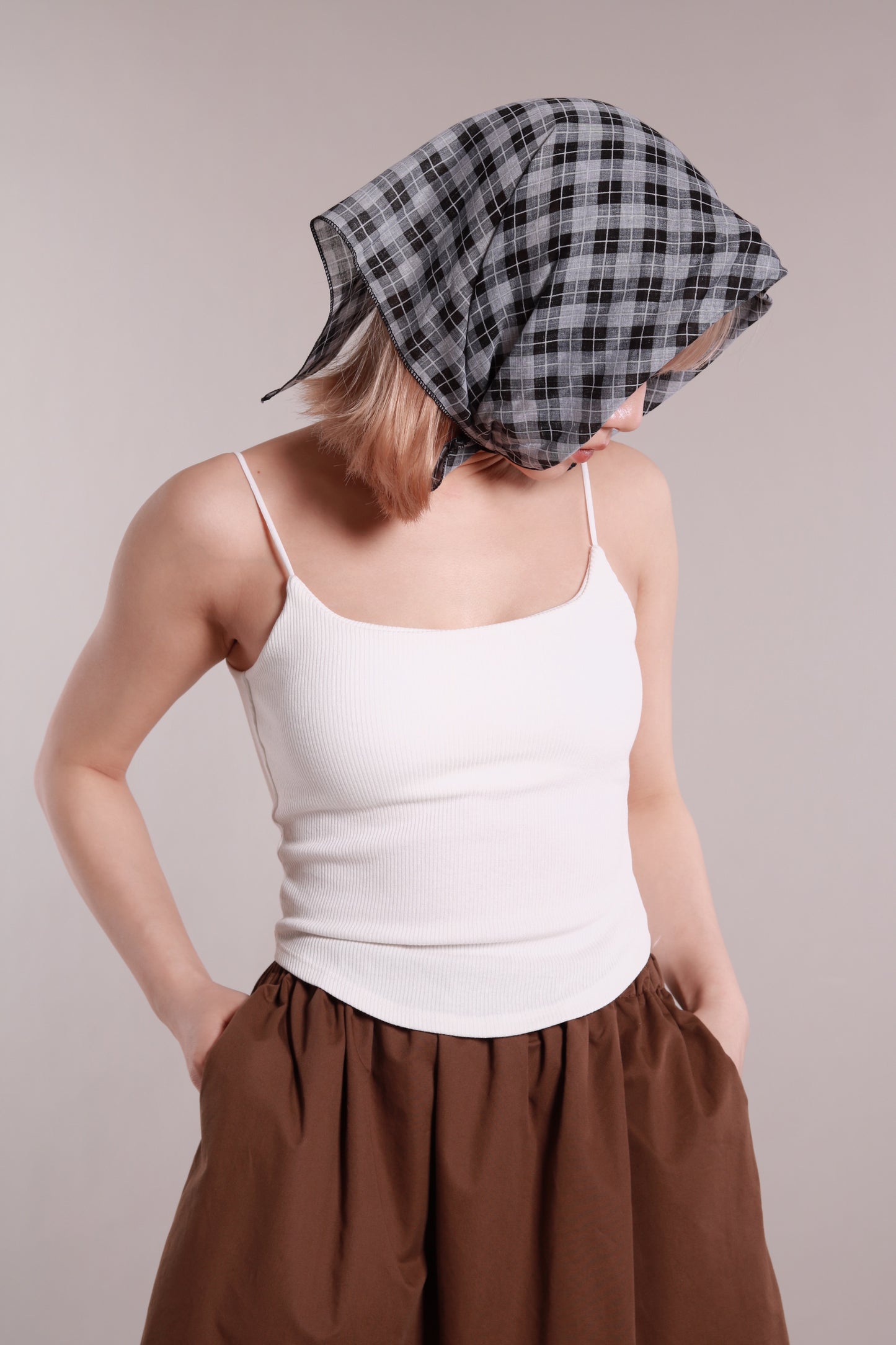 Scoop Bra Top (White)