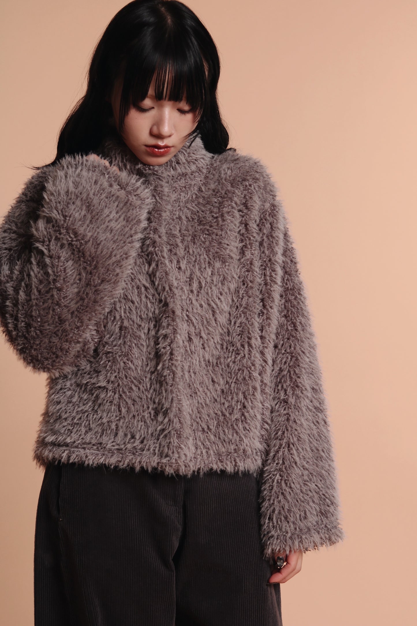Fluffy Cardigan (Grey)
