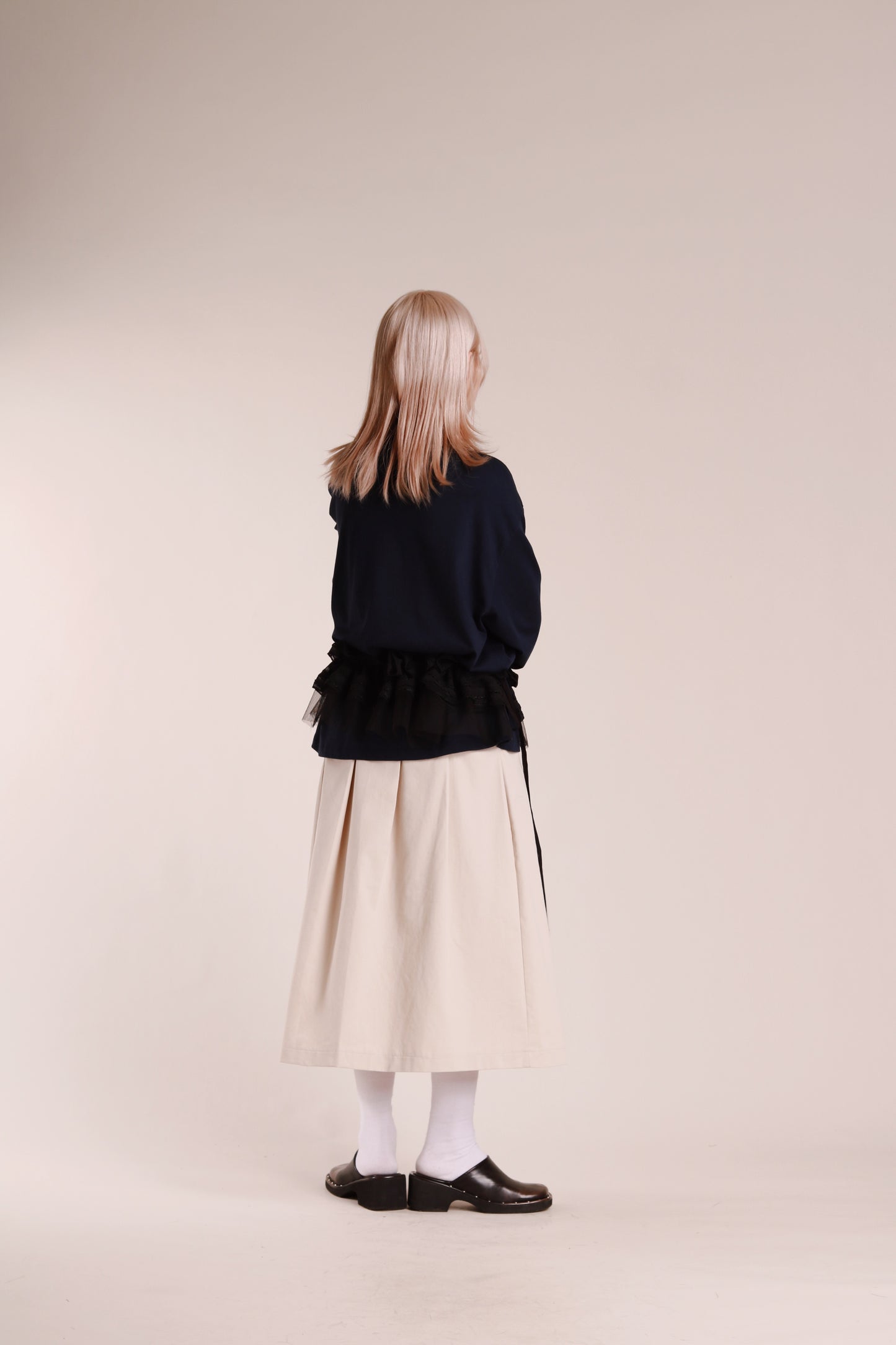 Doll Buckle Skirt (Beige)