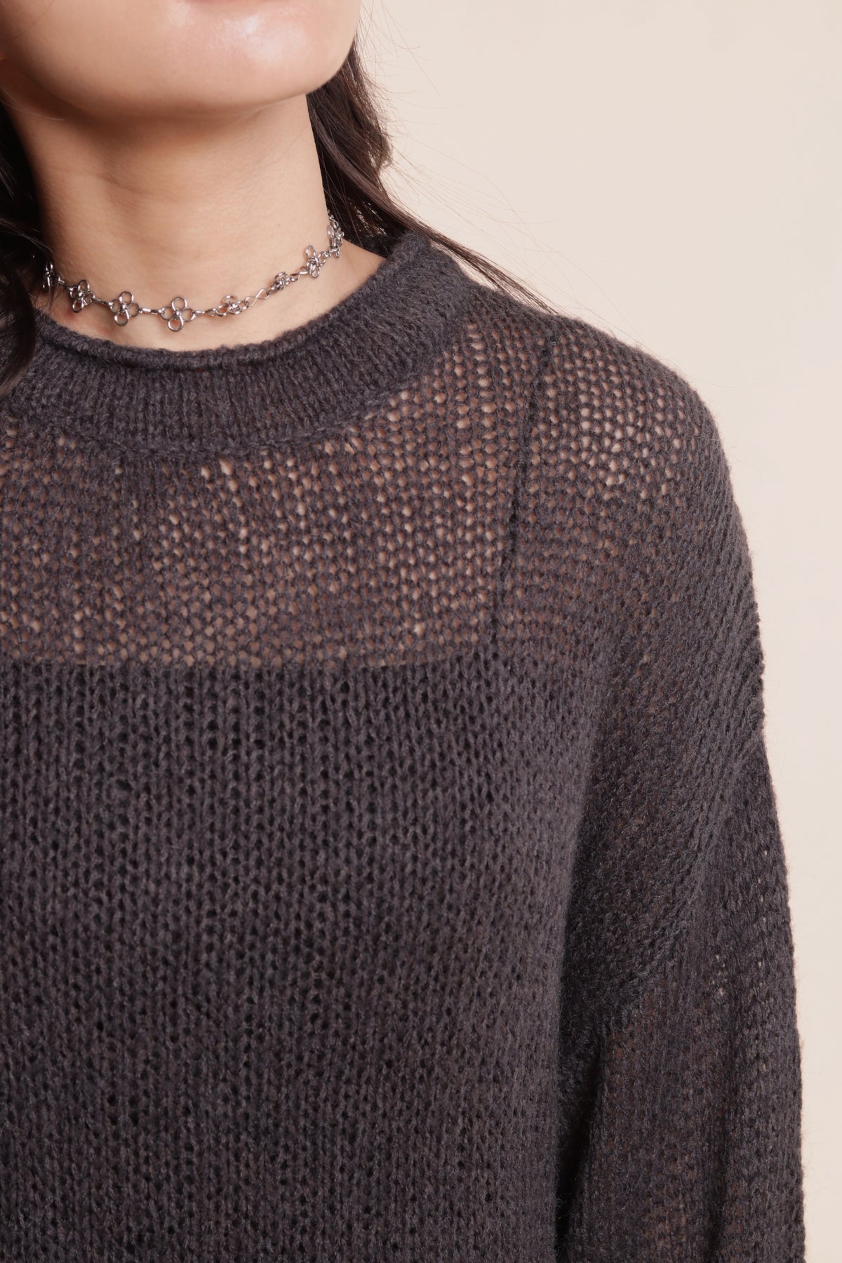Soso Knit Top (Charcoal)