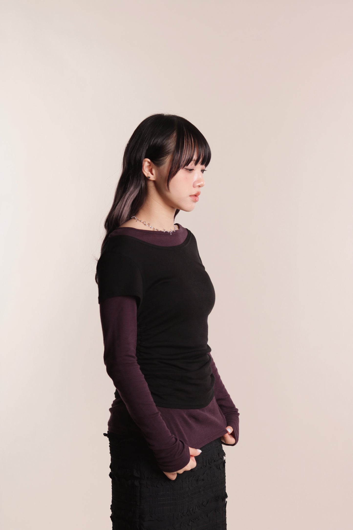 Mila Layered Top (Purple)